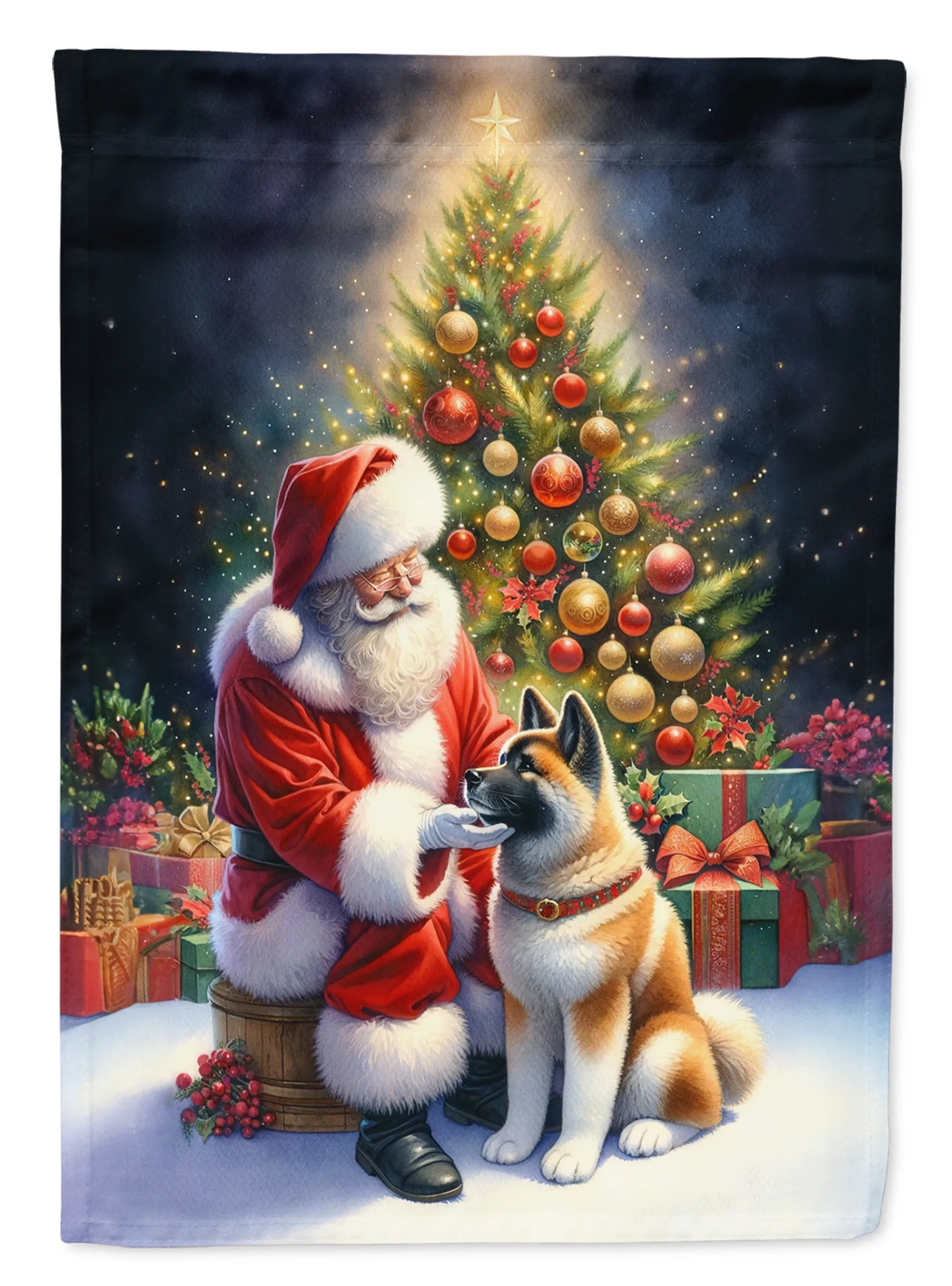 Moments with Santa Decorative Flag - Size: GARDEN SIZE | Pack Of: 1 | Collection name: Moments with santa