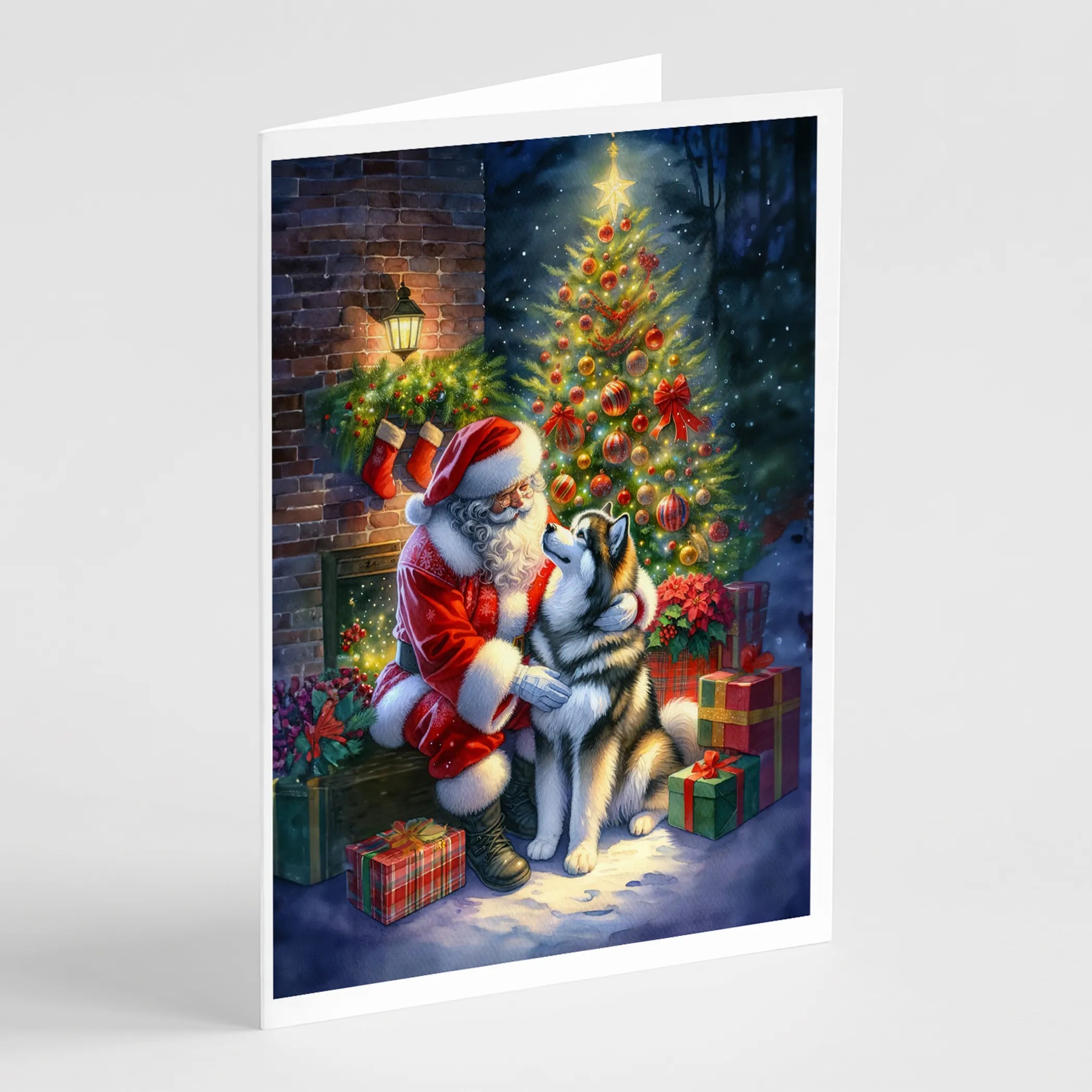 Moments with Santa Greeting Cards  - Size: 5X7 | Pack Of: 8 | Collection name: Moments with santa