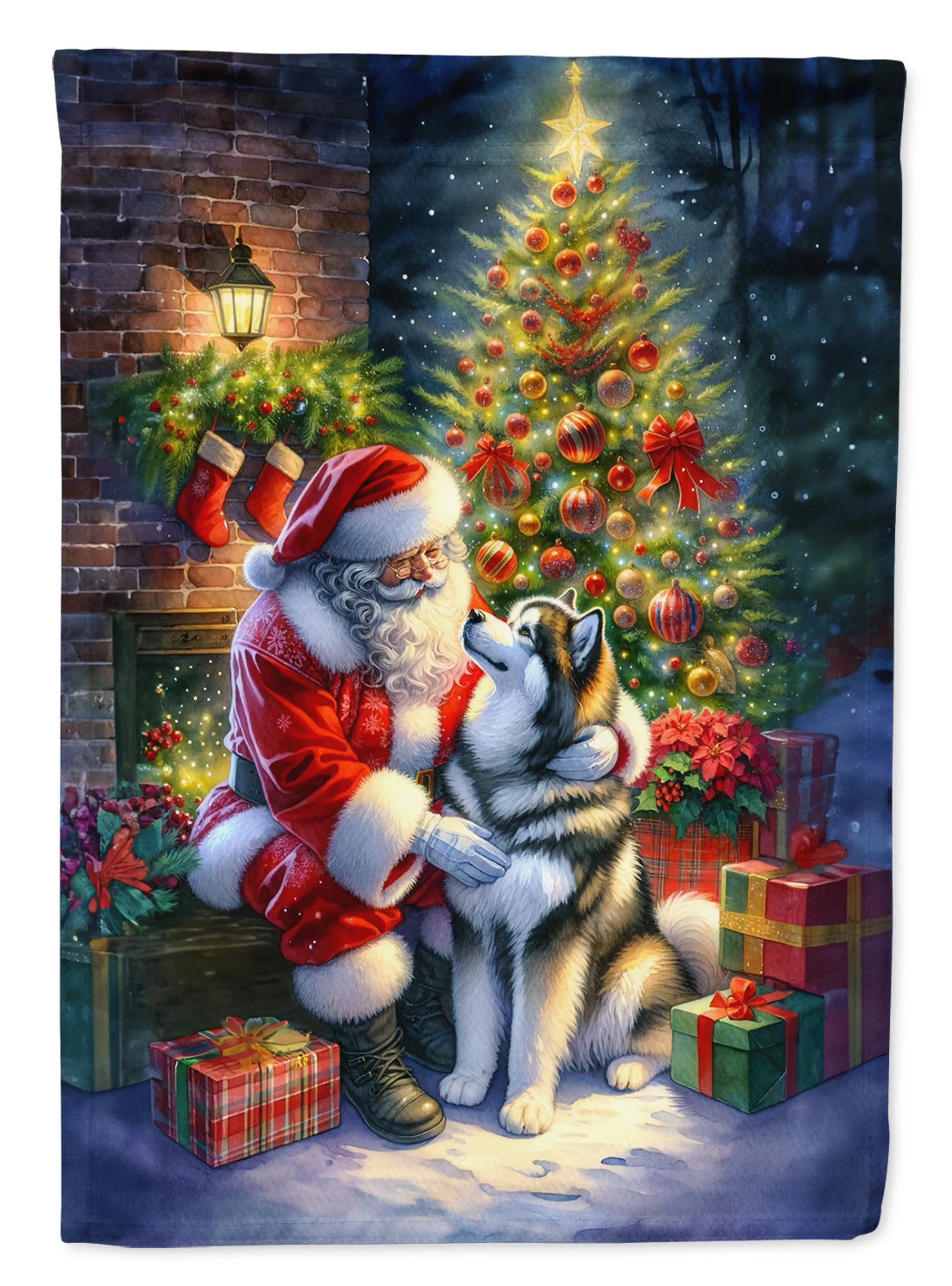 Moments with Santa Decorative Flag - Size: GARDEN SIZE | Pack Of: 1 | Collection name: Moments with santa