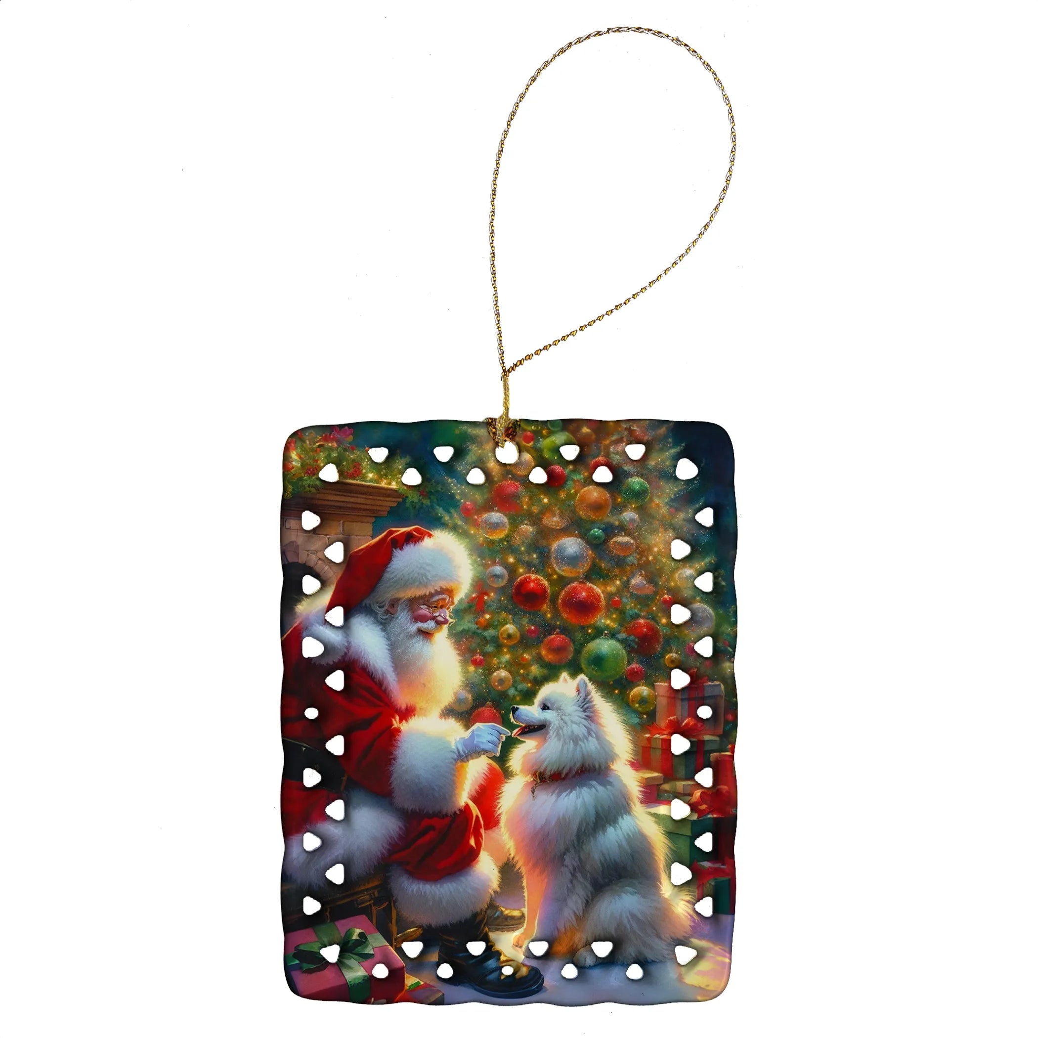 Moments with Santa Porcelain Ornament