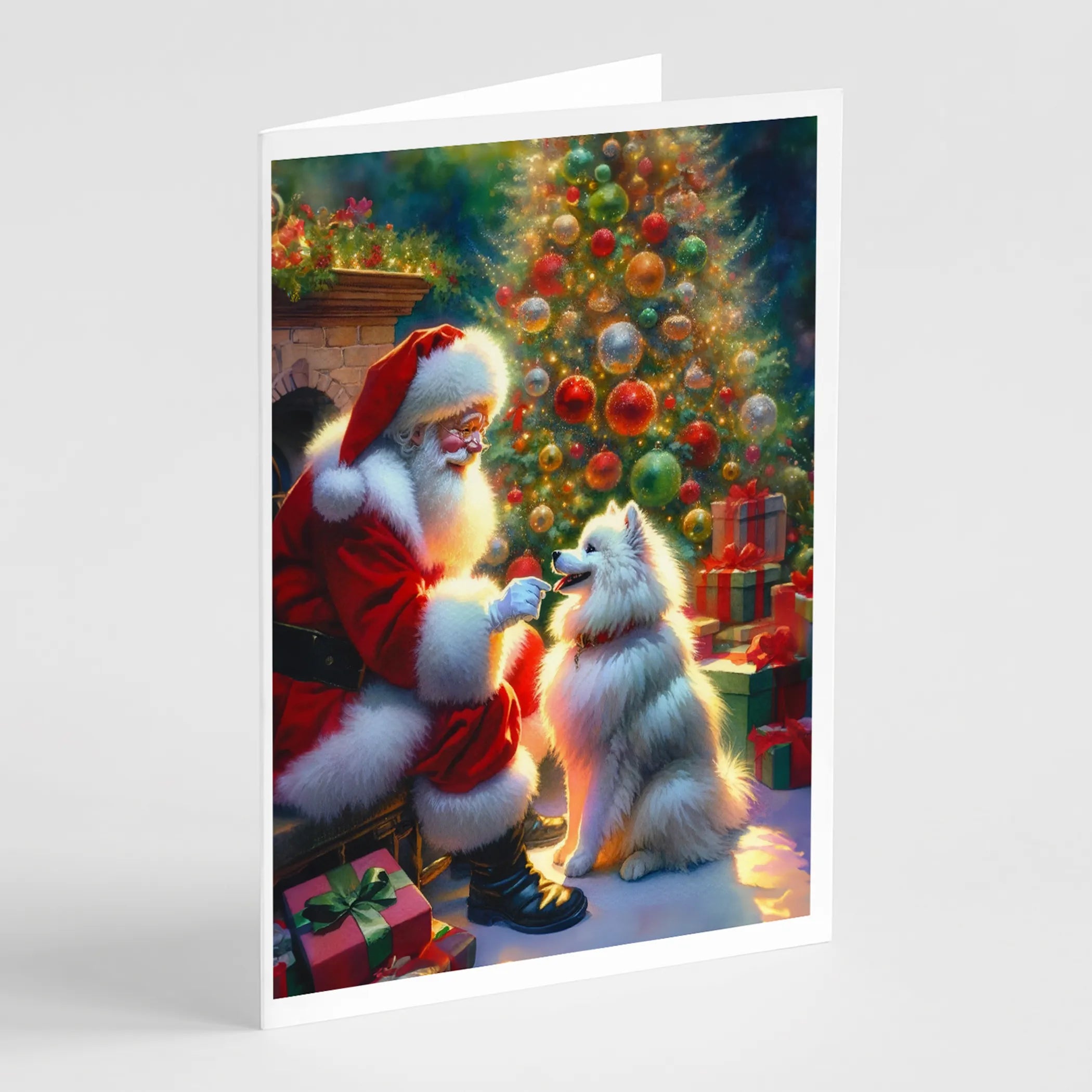 Moments with Santa Greeting Cards  - Size: 5X7 | Pack Of: 8 | Collection name: Moments with santa