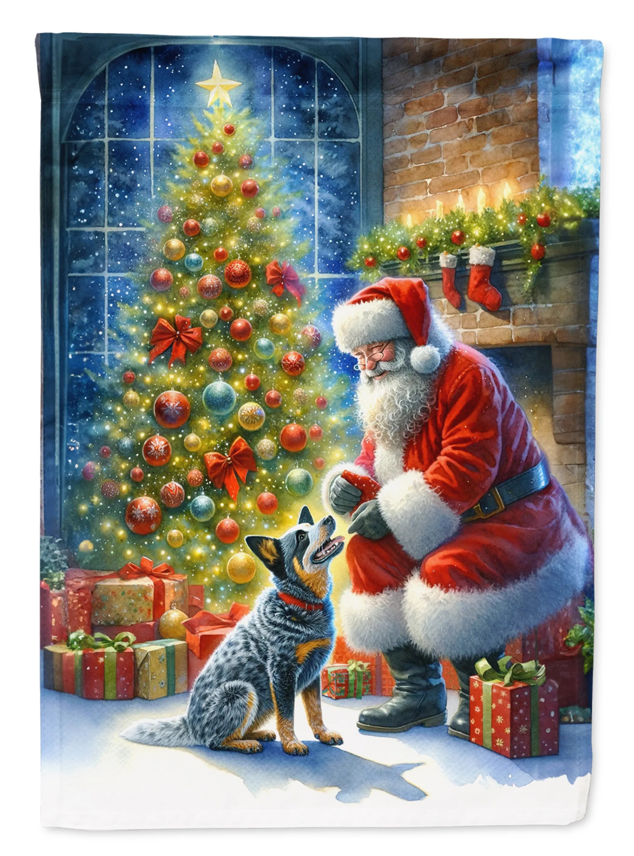 Moments with Santa Decorative Flag - Size: GARDEN SIZE | Pack Of: 1 | Collection name: Moments with santa