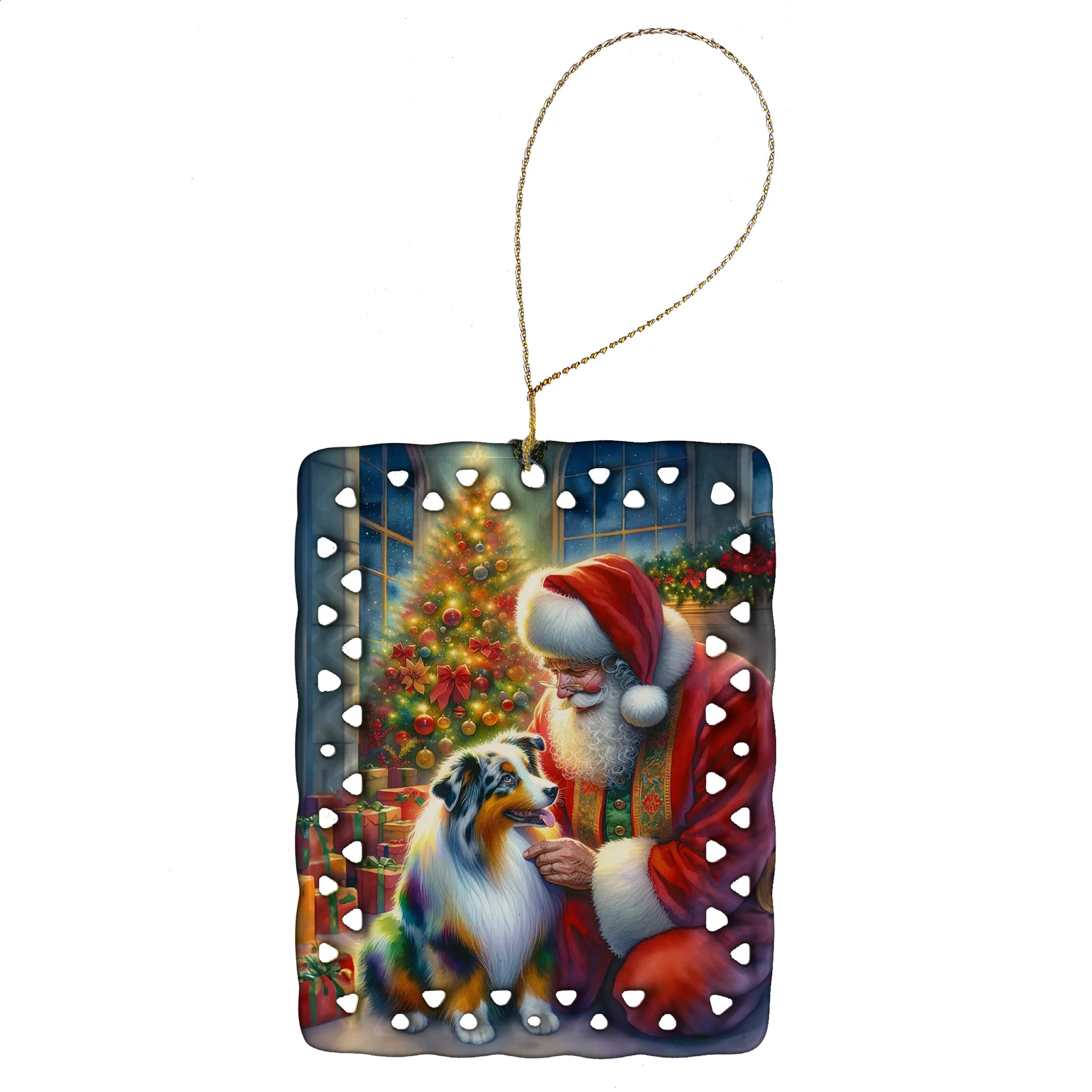 Moments with Santa Porcelain Ornament