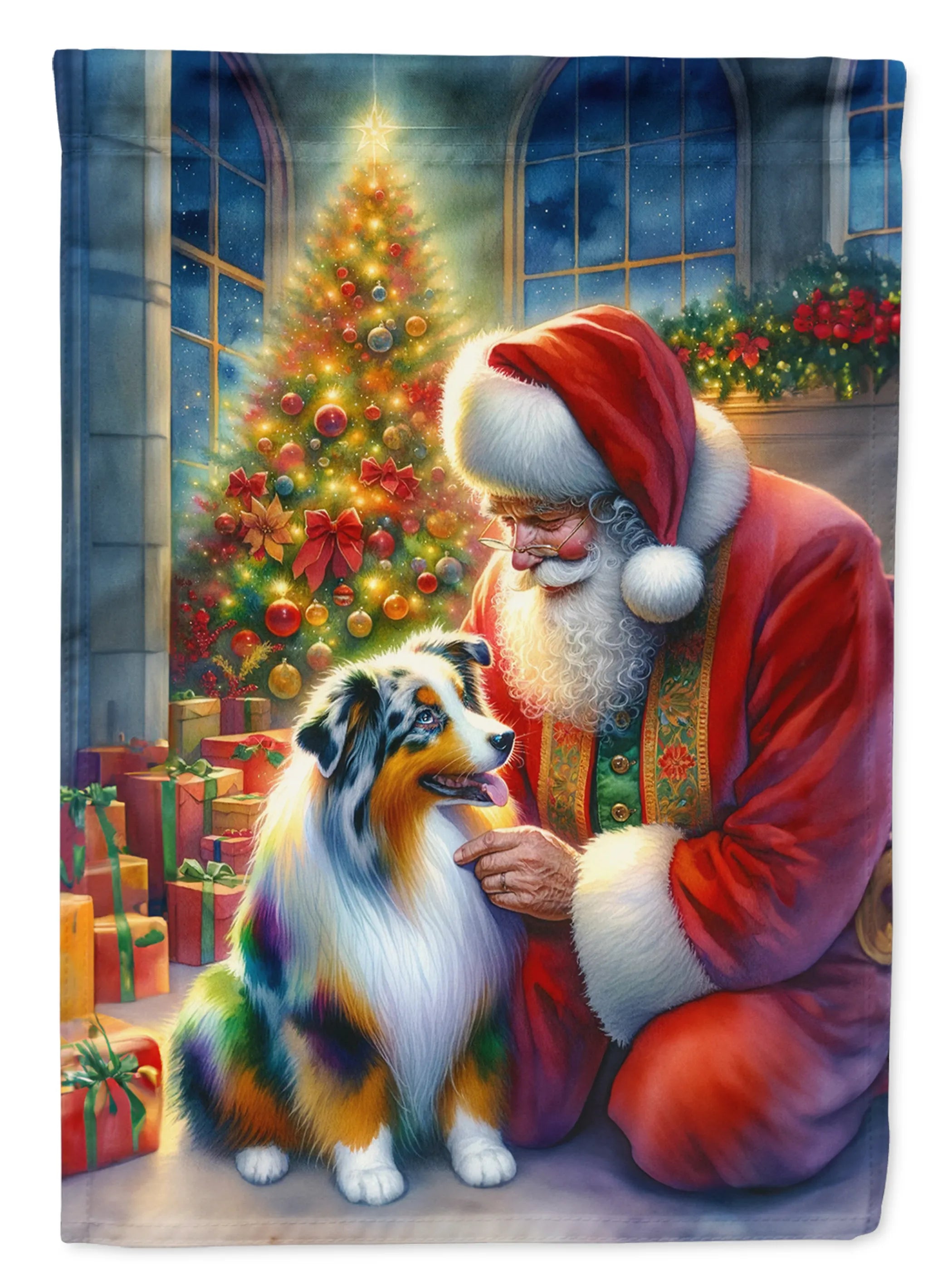 Moments with Santa Decorative Flag - Size: GARDEN SIZE | Pack Of: 1 | Collection name: Moments with santa