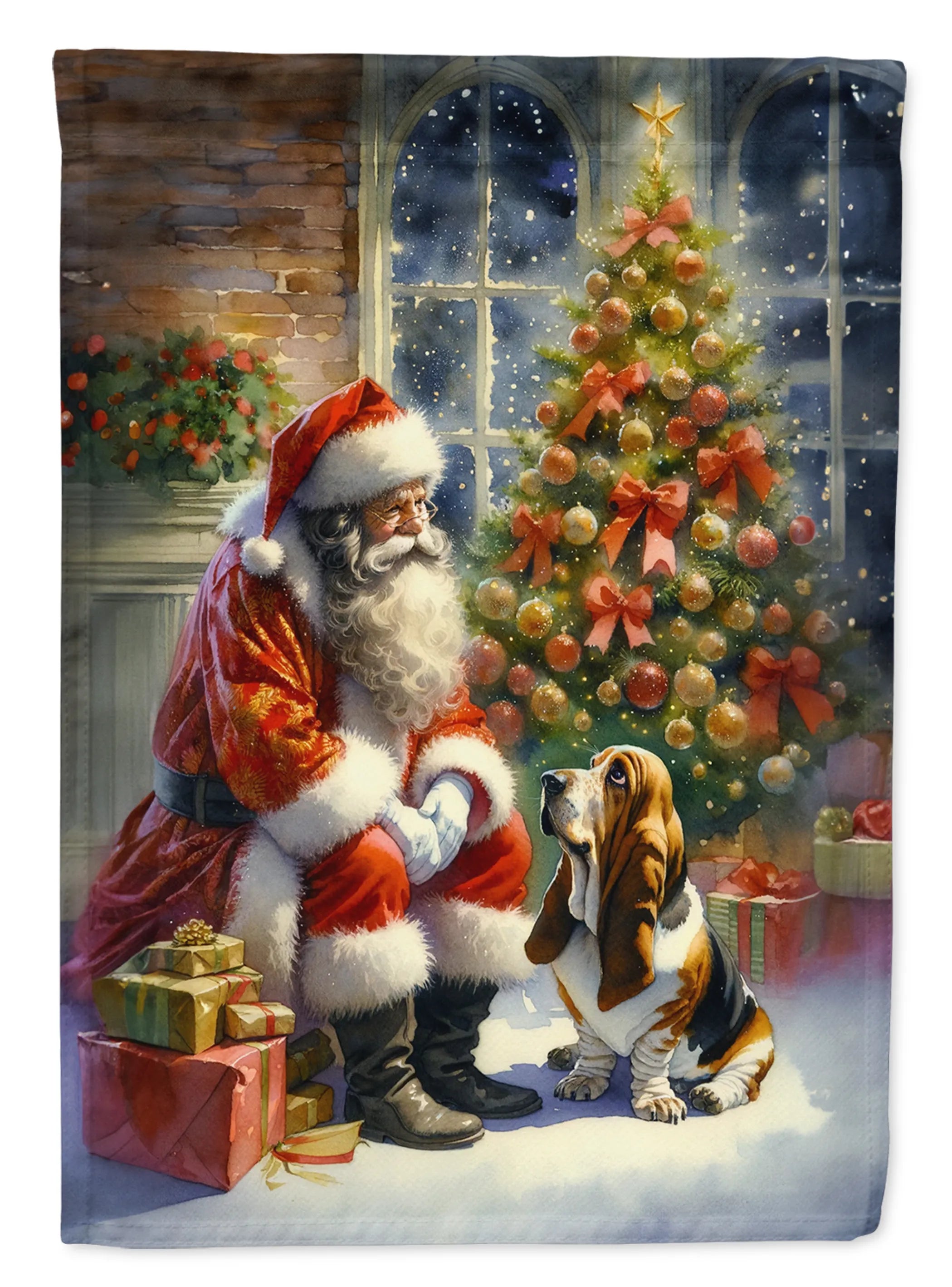 Moments with Santa Decorative Flag - Size: GARDEN SIZE | Pack Of: 1 | Collection name: Moments with santa