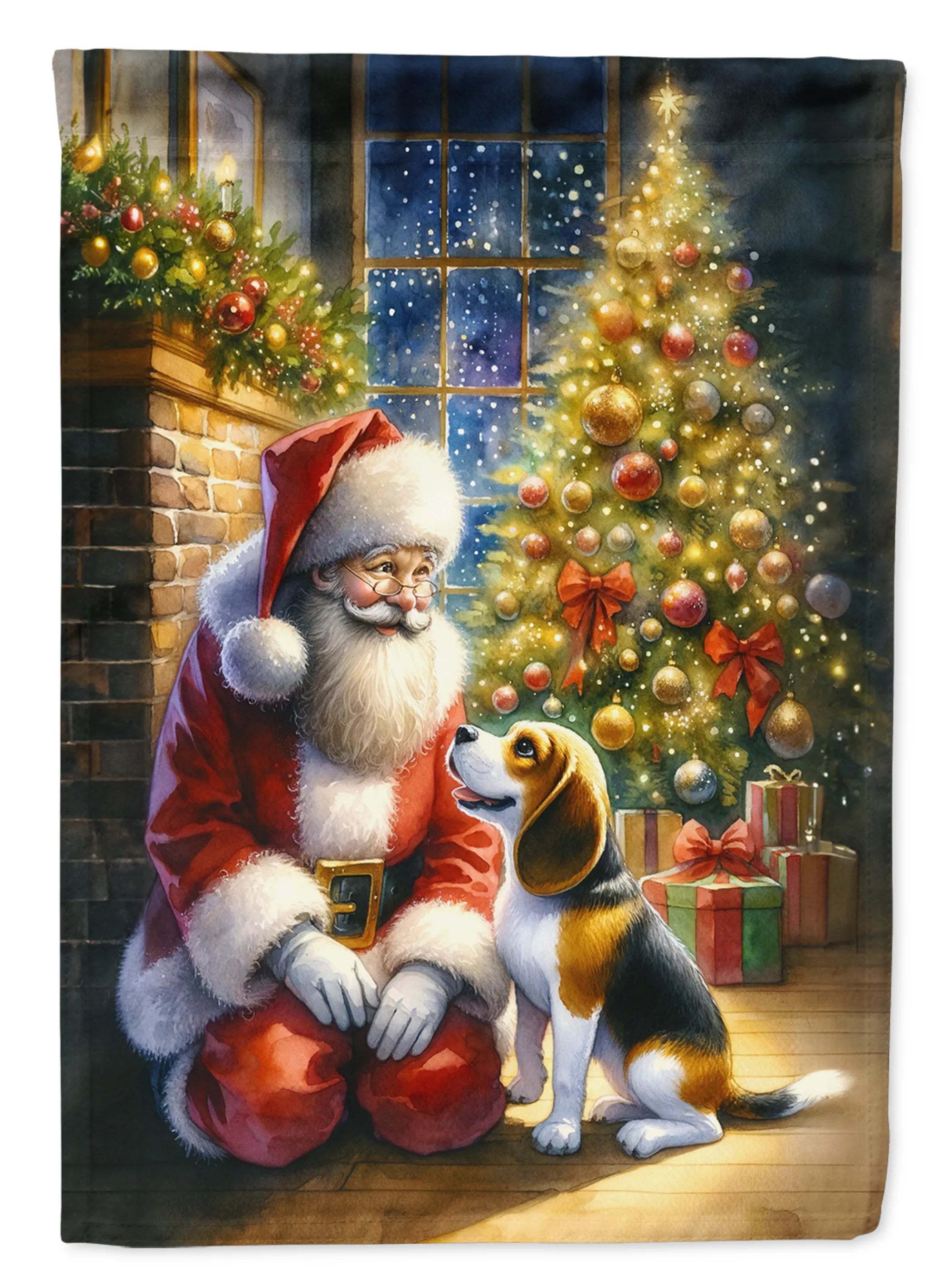 Moments with Santa Decorative Flag - Size: GARDEN SIZE | Pack Of: 1 | Collection name: Moments with santa