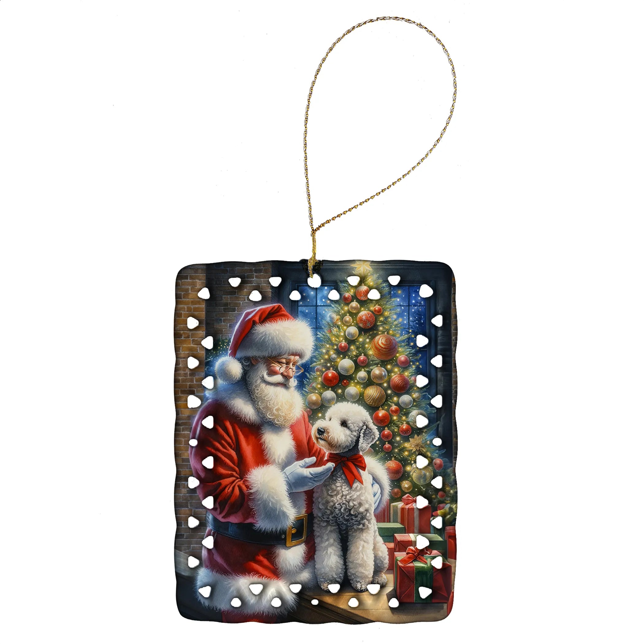 Moments with Santa Porcelain Ornament