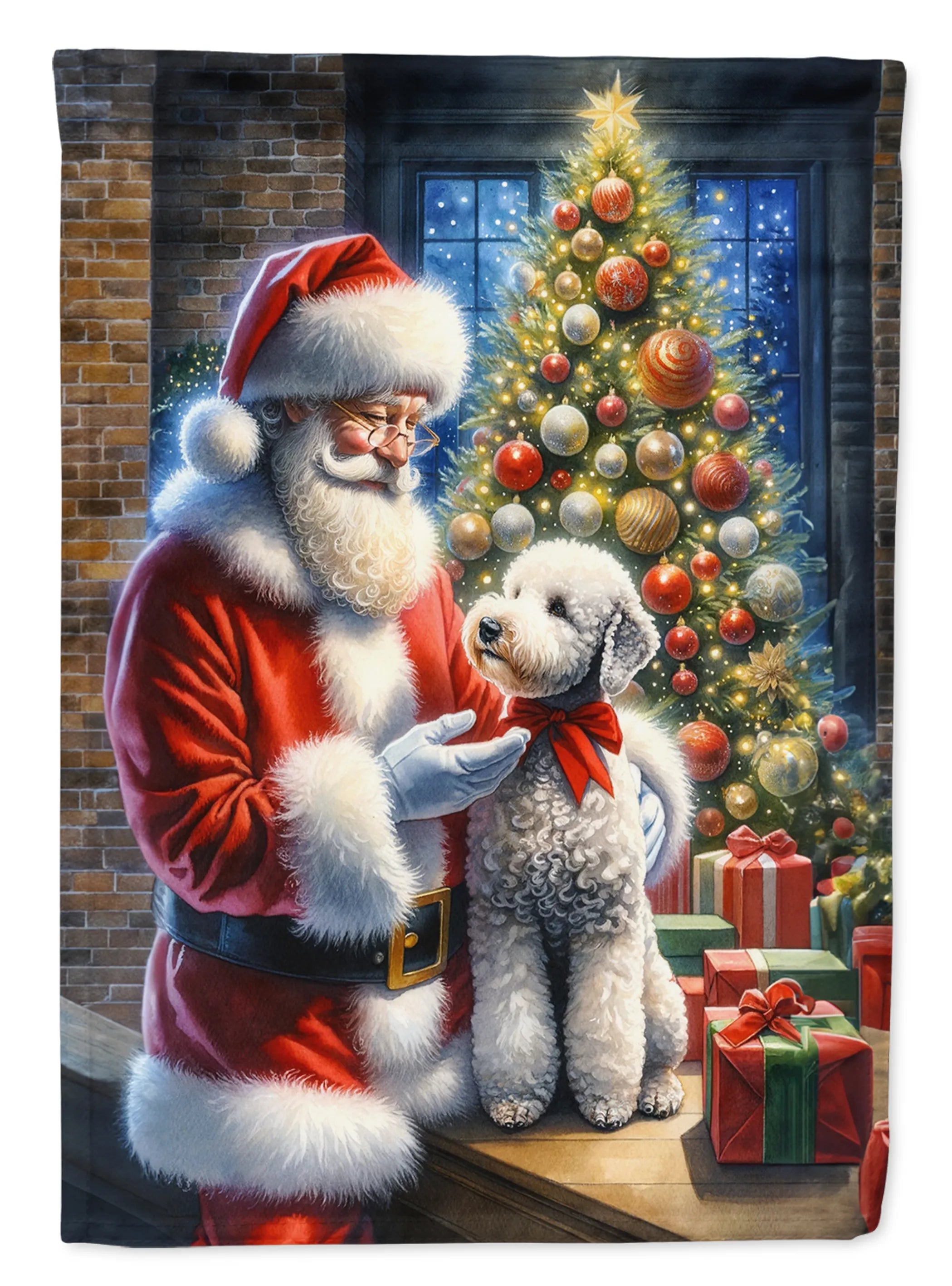 Moments with Santa Decorative Flag - Size: GARDEN SIZE | Pack Of: 1 | Collection name: Moments with santa