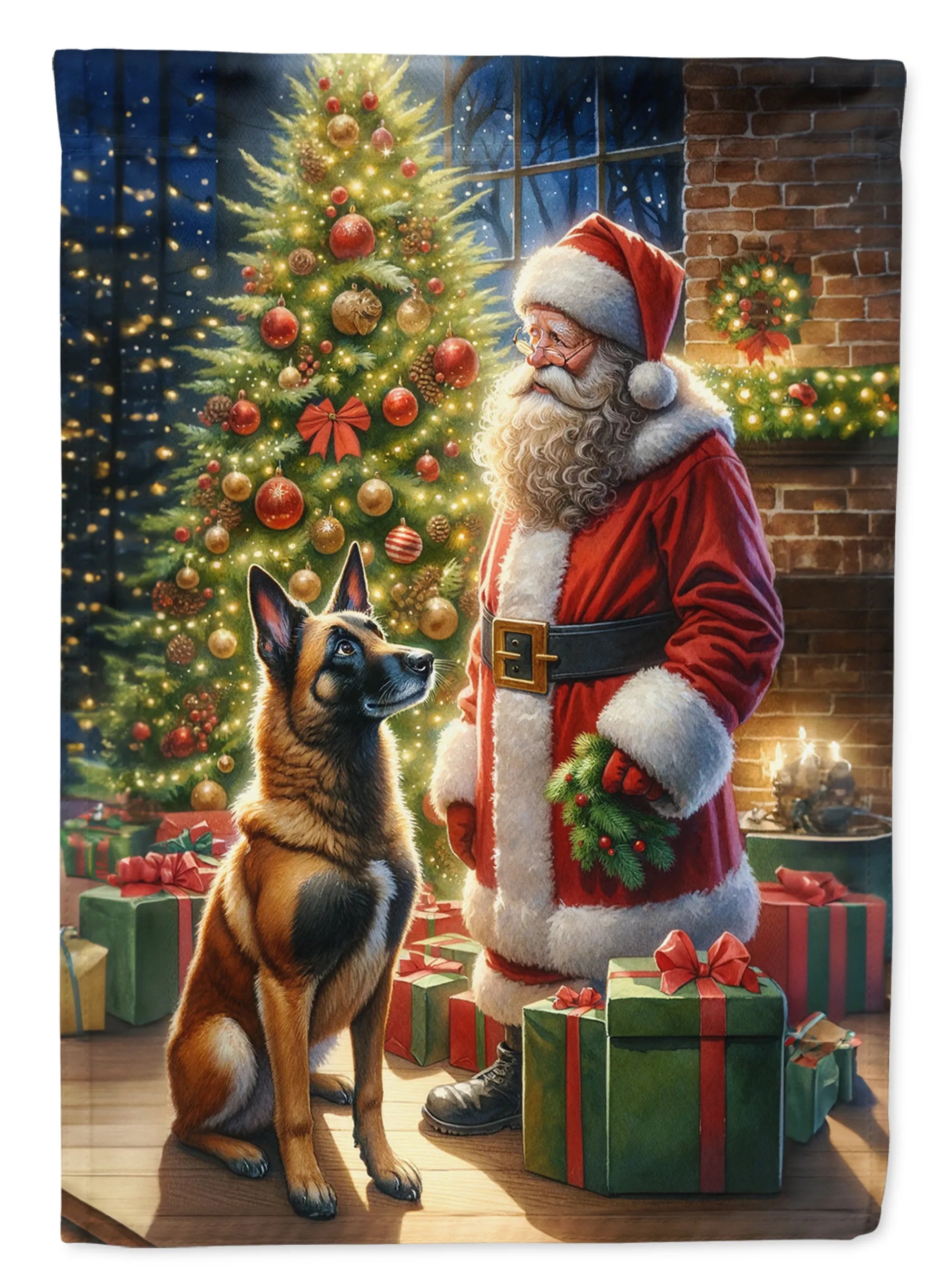 Moments with Santa Decorative Flag - Size: GARDEN SIZE | Pack Of: 1 | Collection name: Moments with santa