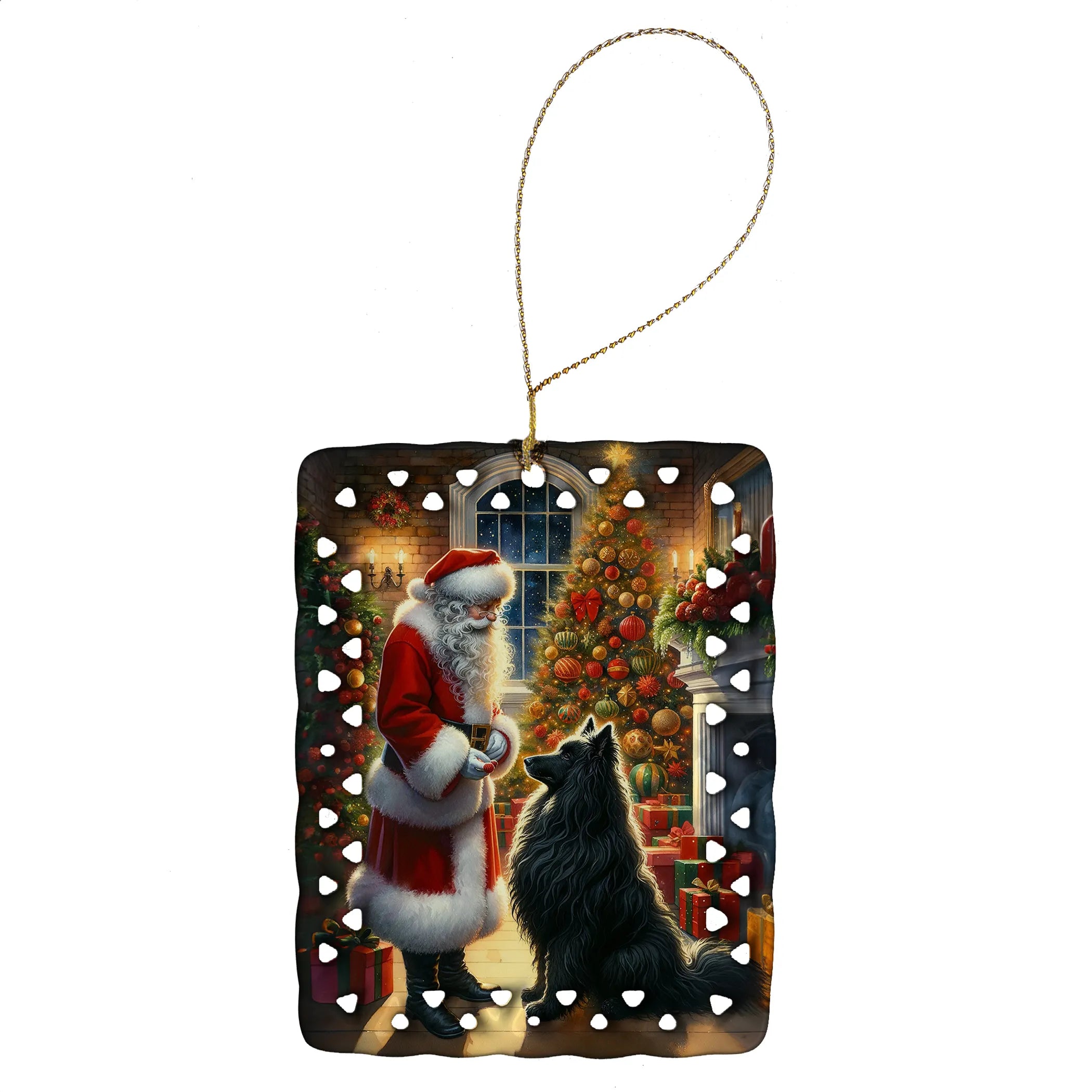 Moments with Santa Porcelain Ornament