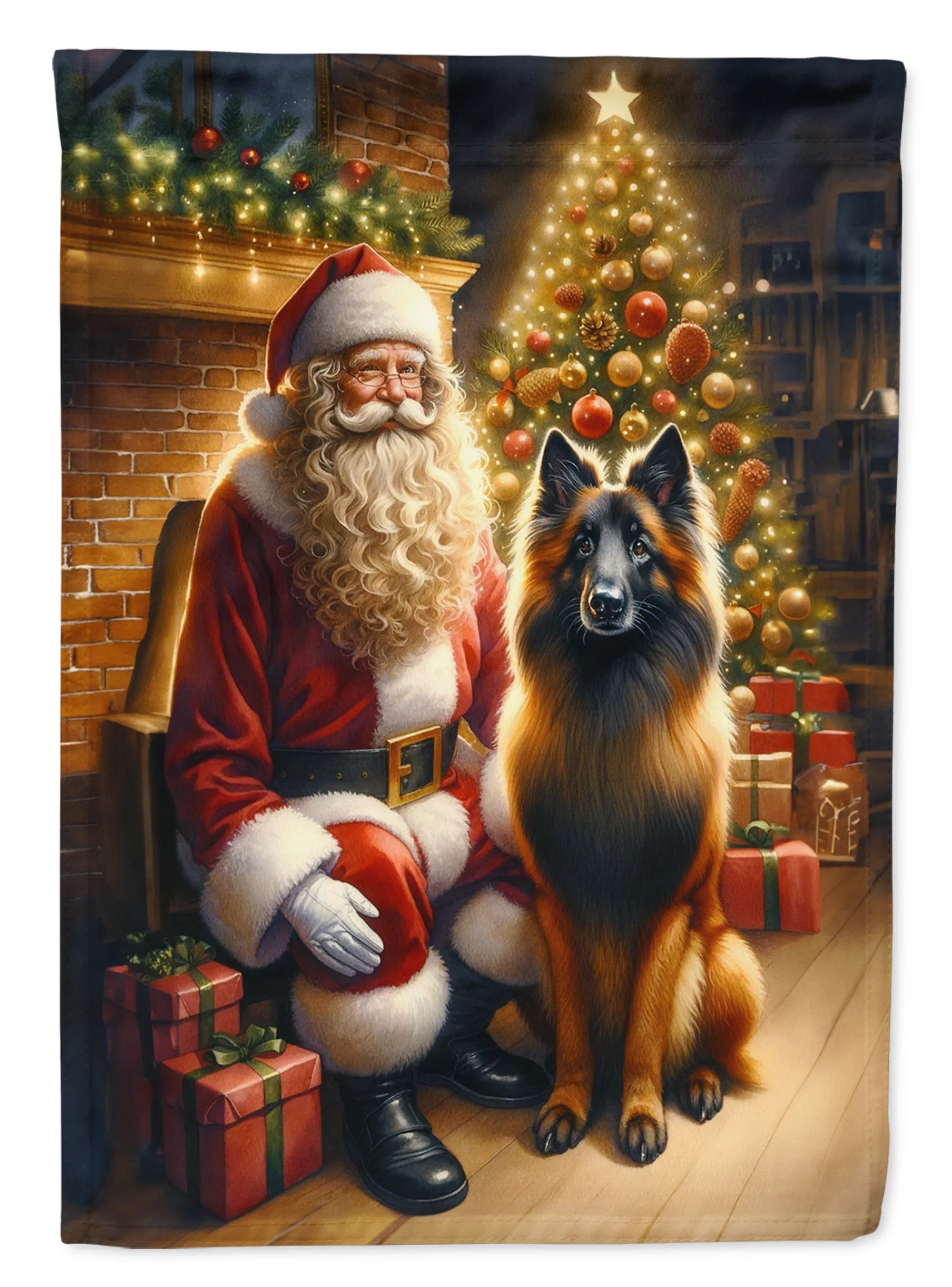 Moments with Santa Decorative Flag - Size: GARDEN SIZE | Pack Of: 1 | Collection name: Moments with santa