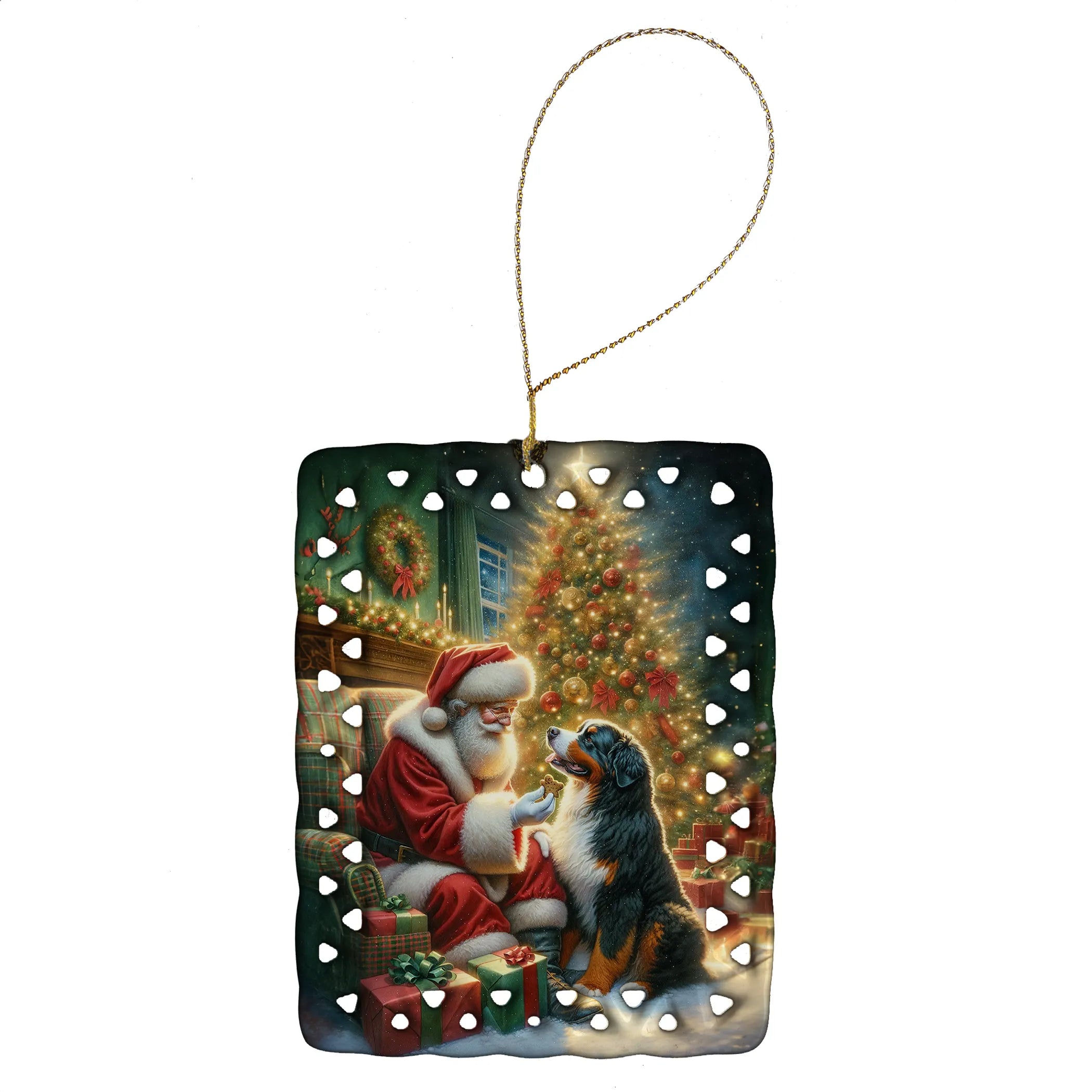 Moments with Santa Porcelain Ornament