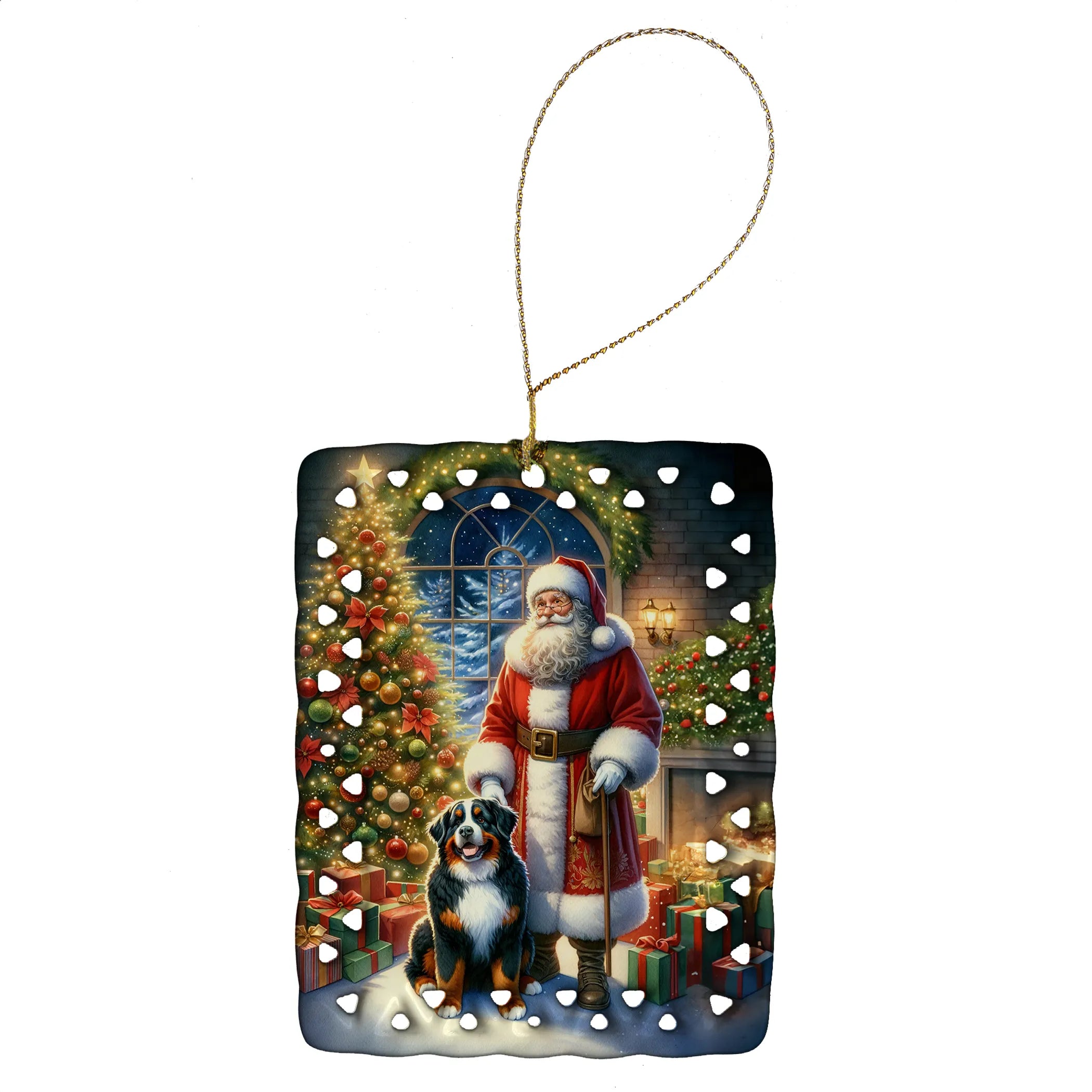 Moments with Santa Porcelain Ornament