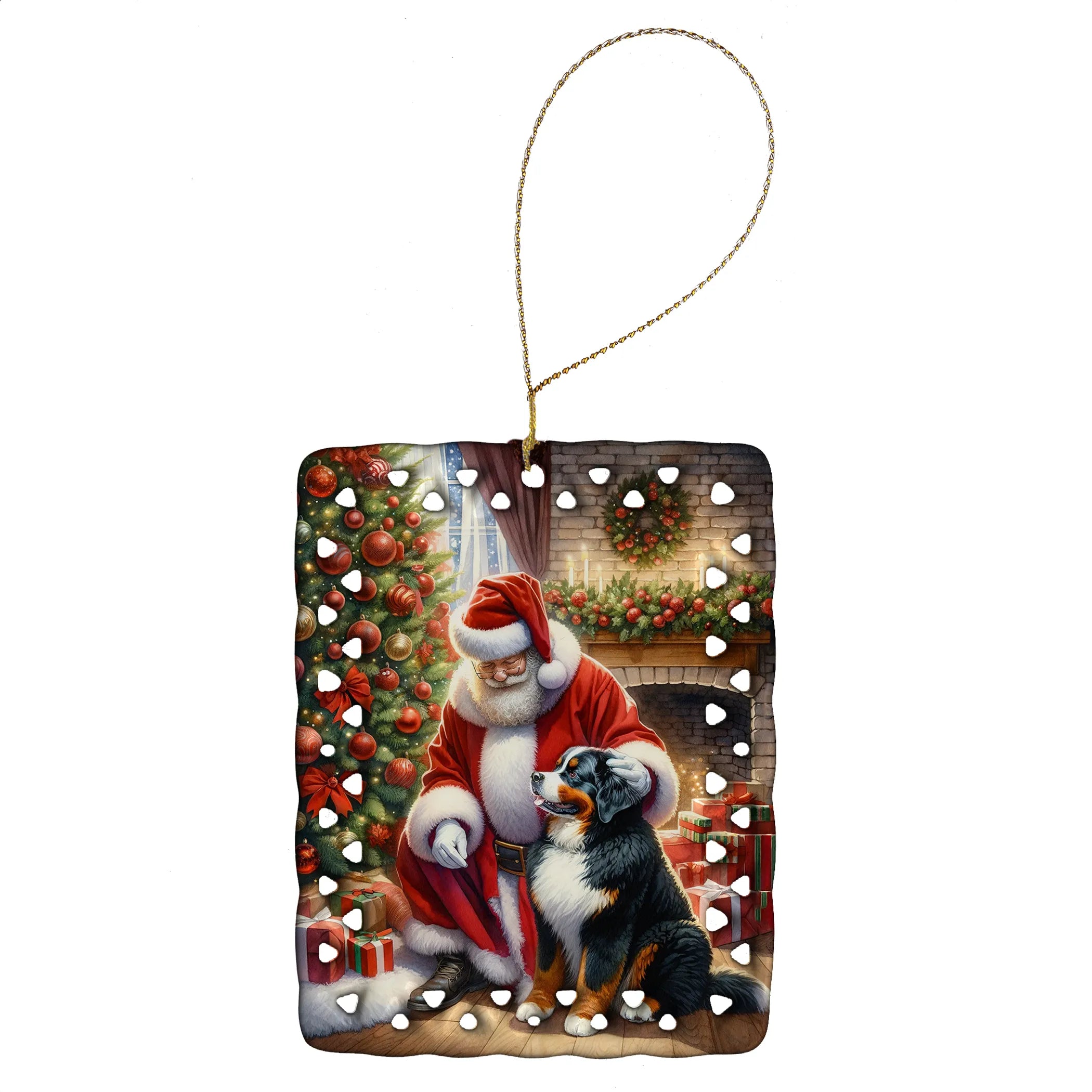 Moments with Santa Porcelain Ornament