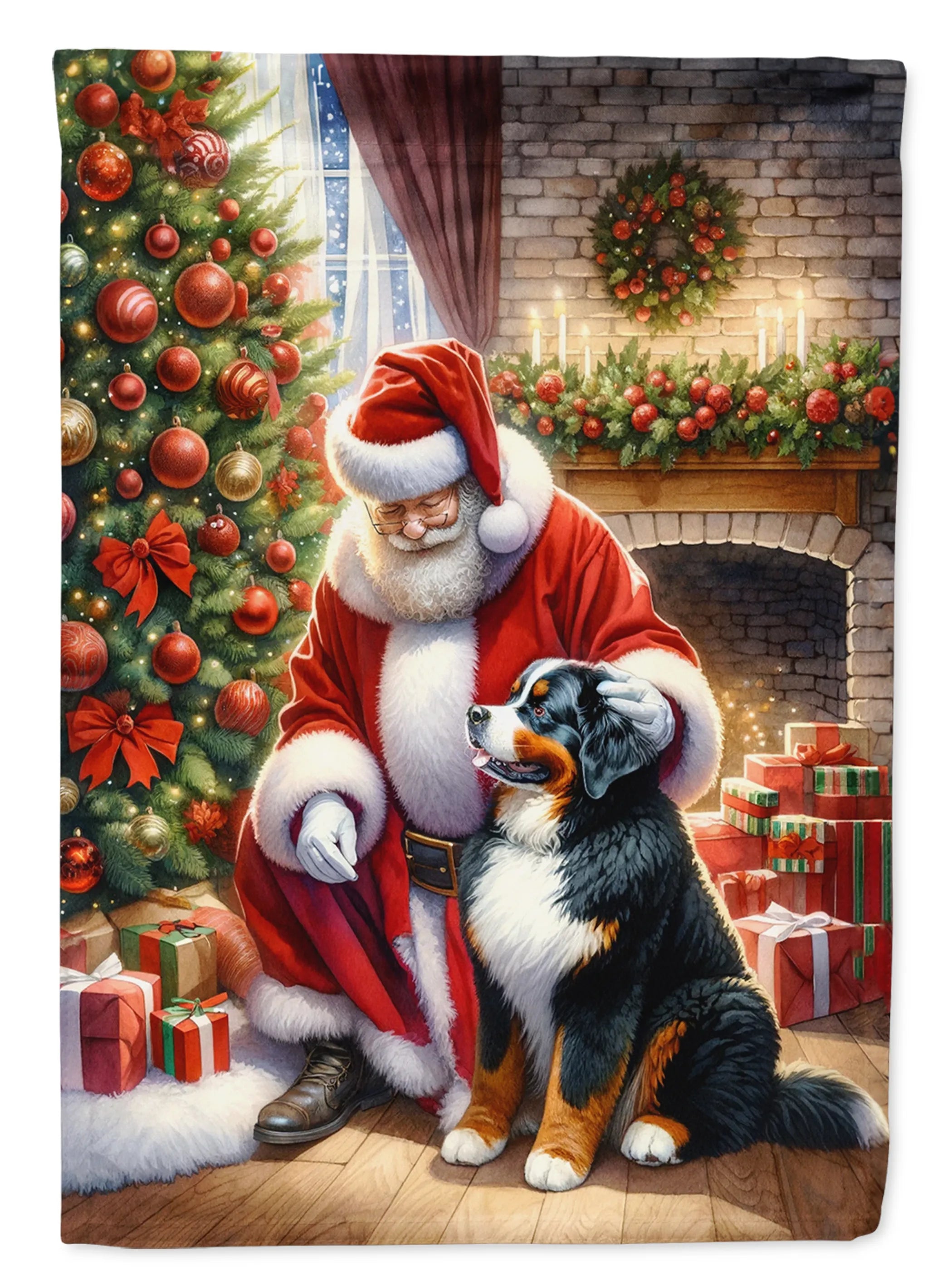 Moments with Santa Decorative Flag - Size: GARDEN SIZE | Pack Of: 1 | Collection name: Moments with santa