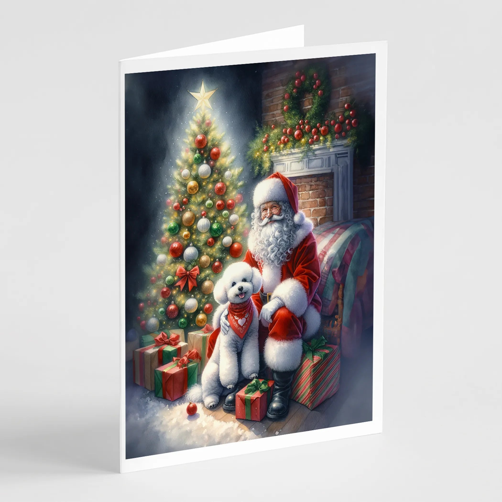 Moments with Santa Greeting Cards  - Size: 5X7 | Pack Of: 8 | Collection name: Moments with santa