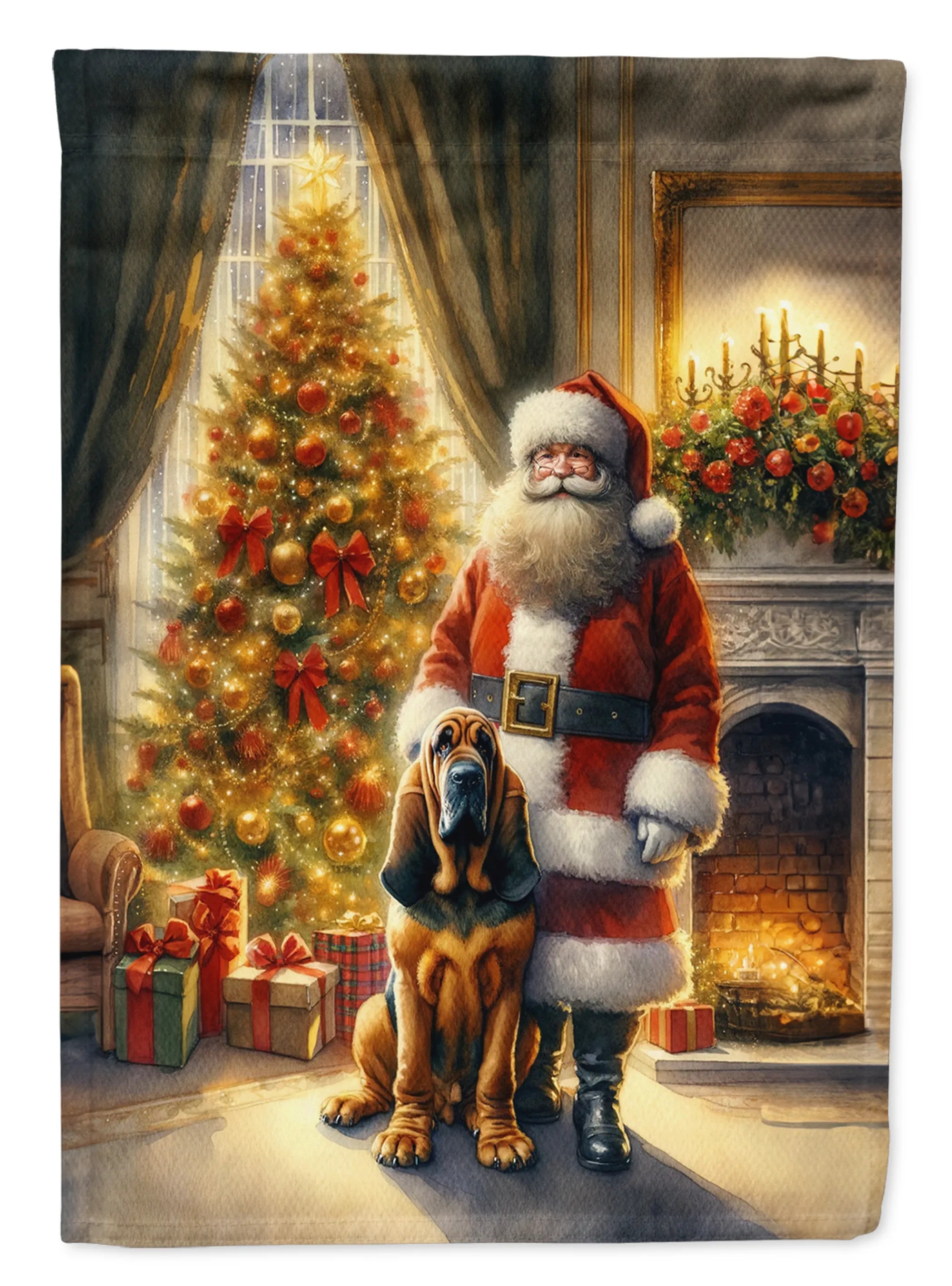 Moments with Santa Decorative Flag - Size: GARDEN SIZE | Pack Of: 1 | Collection name: Moments with santa