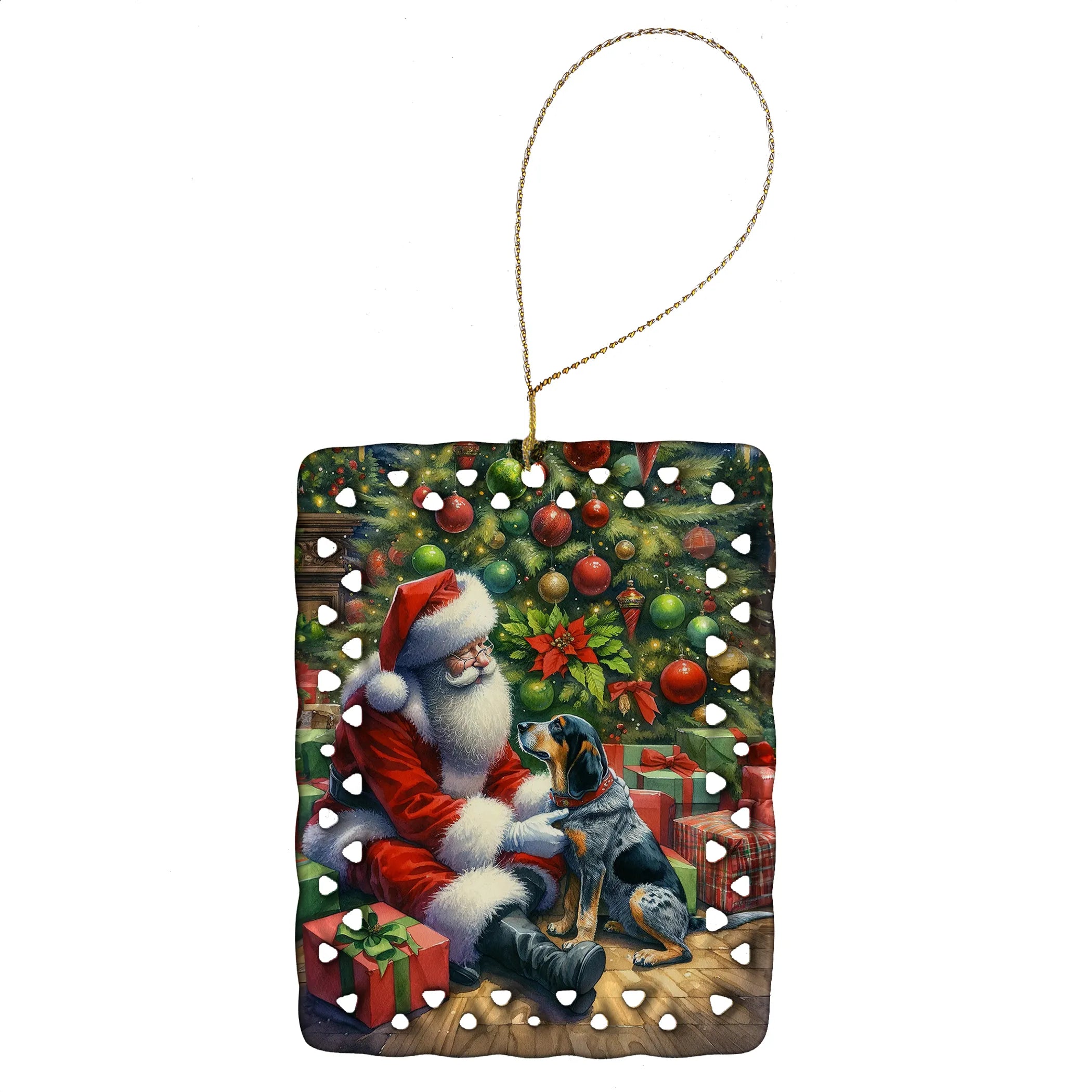 Moments with Santa Porcelain Ornament