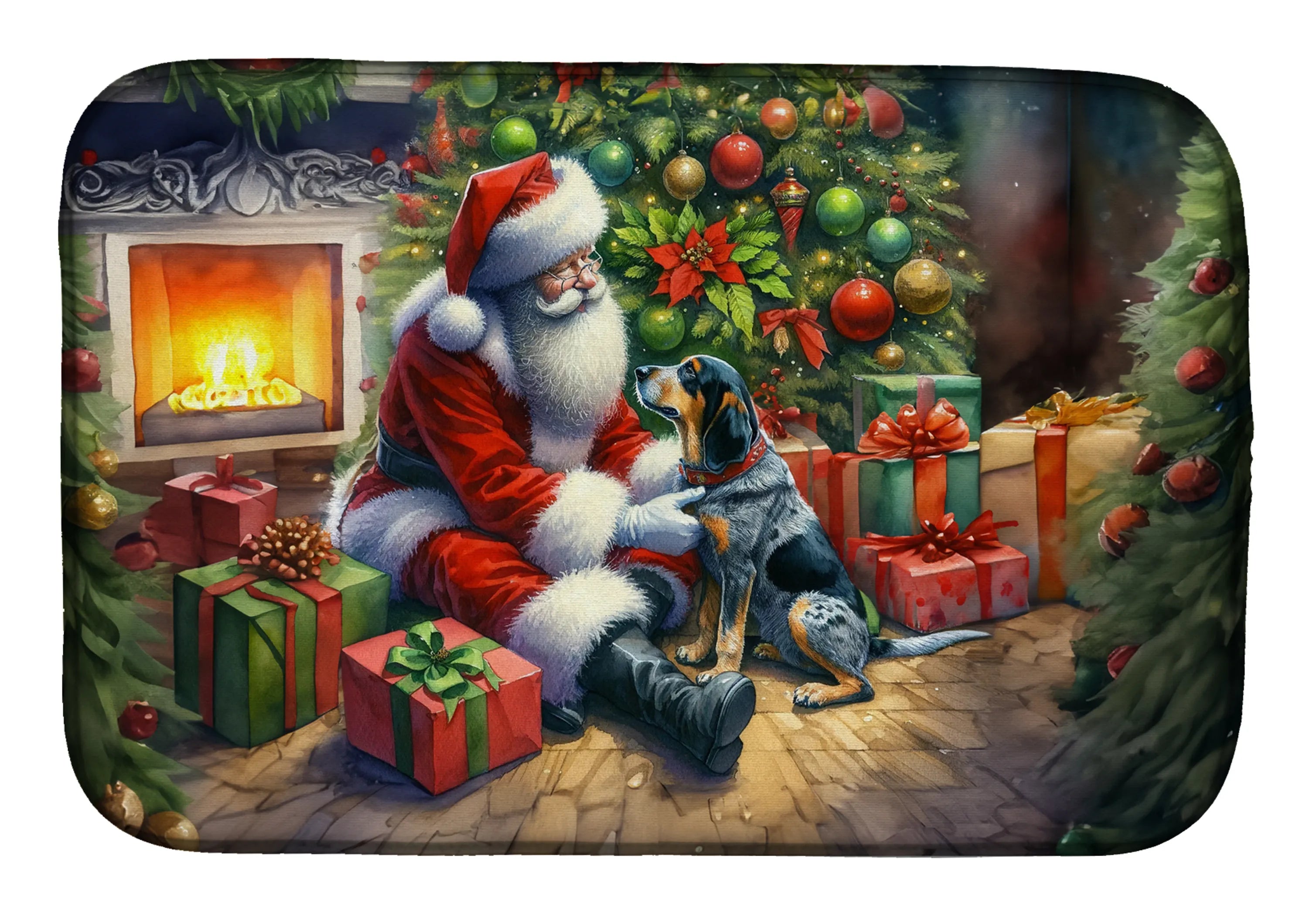 Moments with Santa Dish Drying Mat - Size: 14  X 21" | Pack Of: 1 | Collection name: Moments with santa