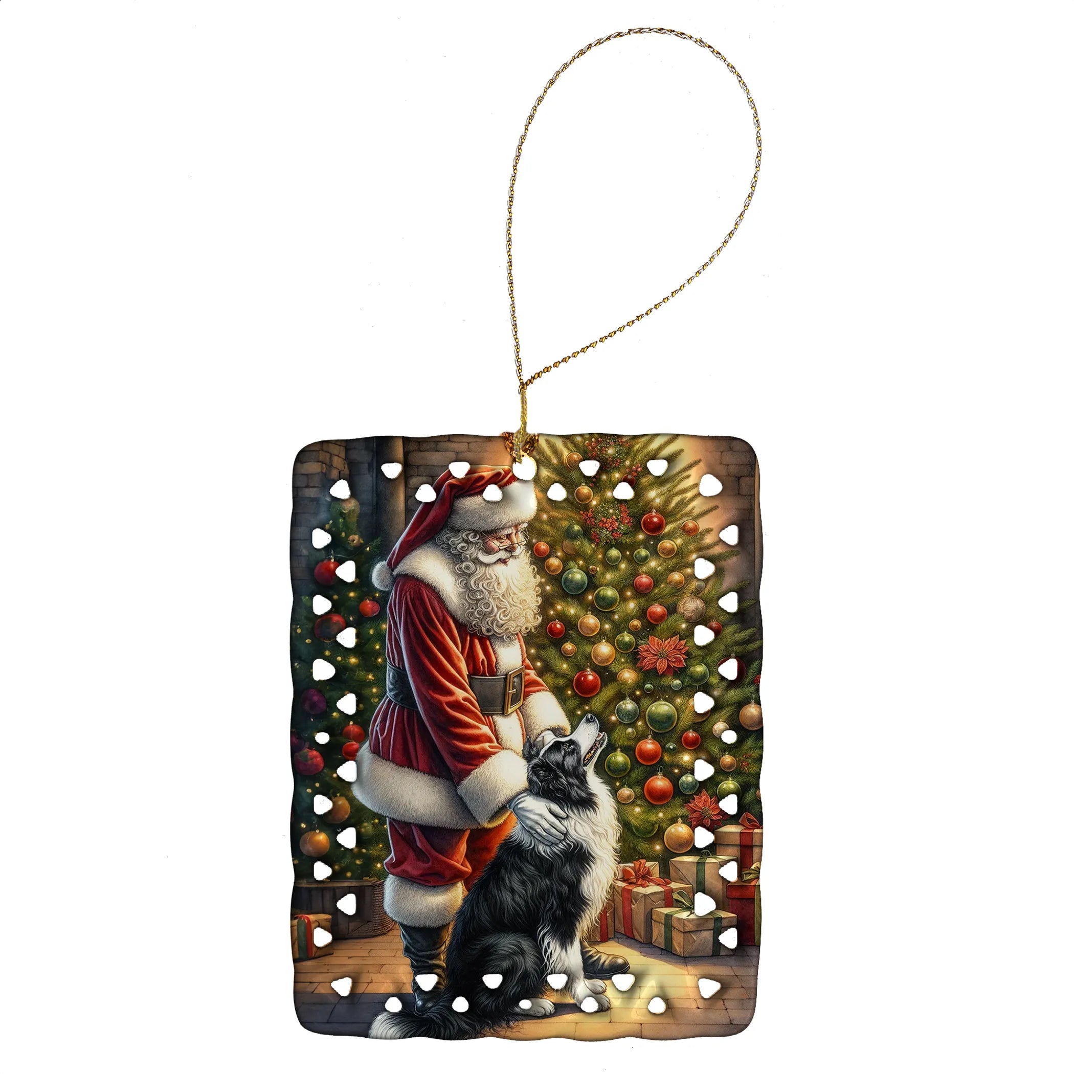 Moments with Santa Porcelain Ornament