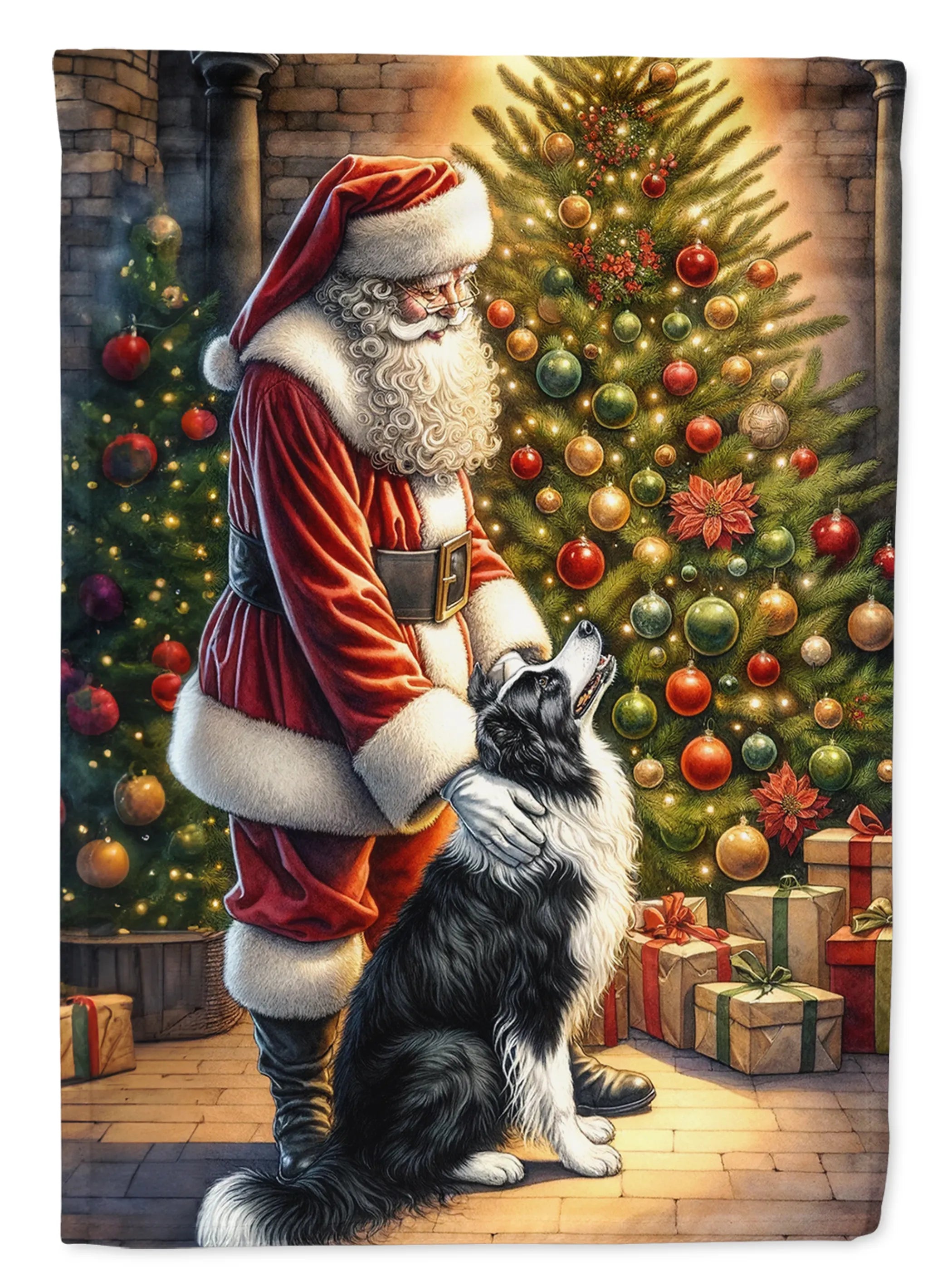 Moments with Santa Decorative Flag - Size: GARDEN SIZE | Pack Of: 1 | Collection name: Moments with santa