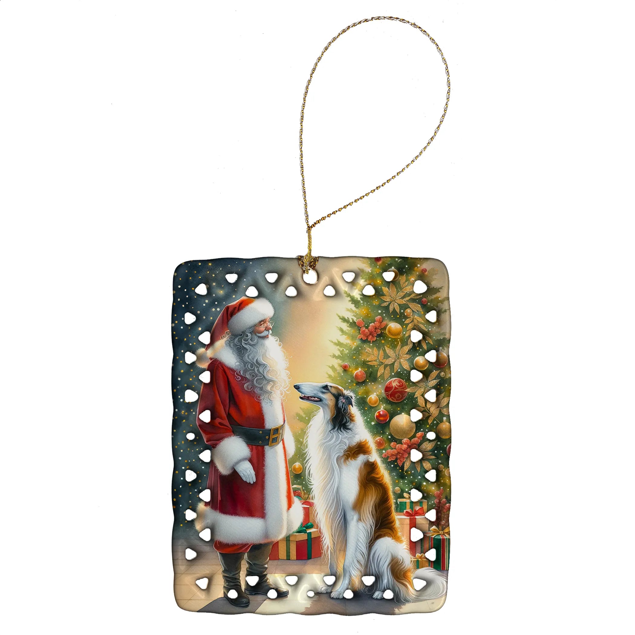 Moments with Santa Porcelain Ornament