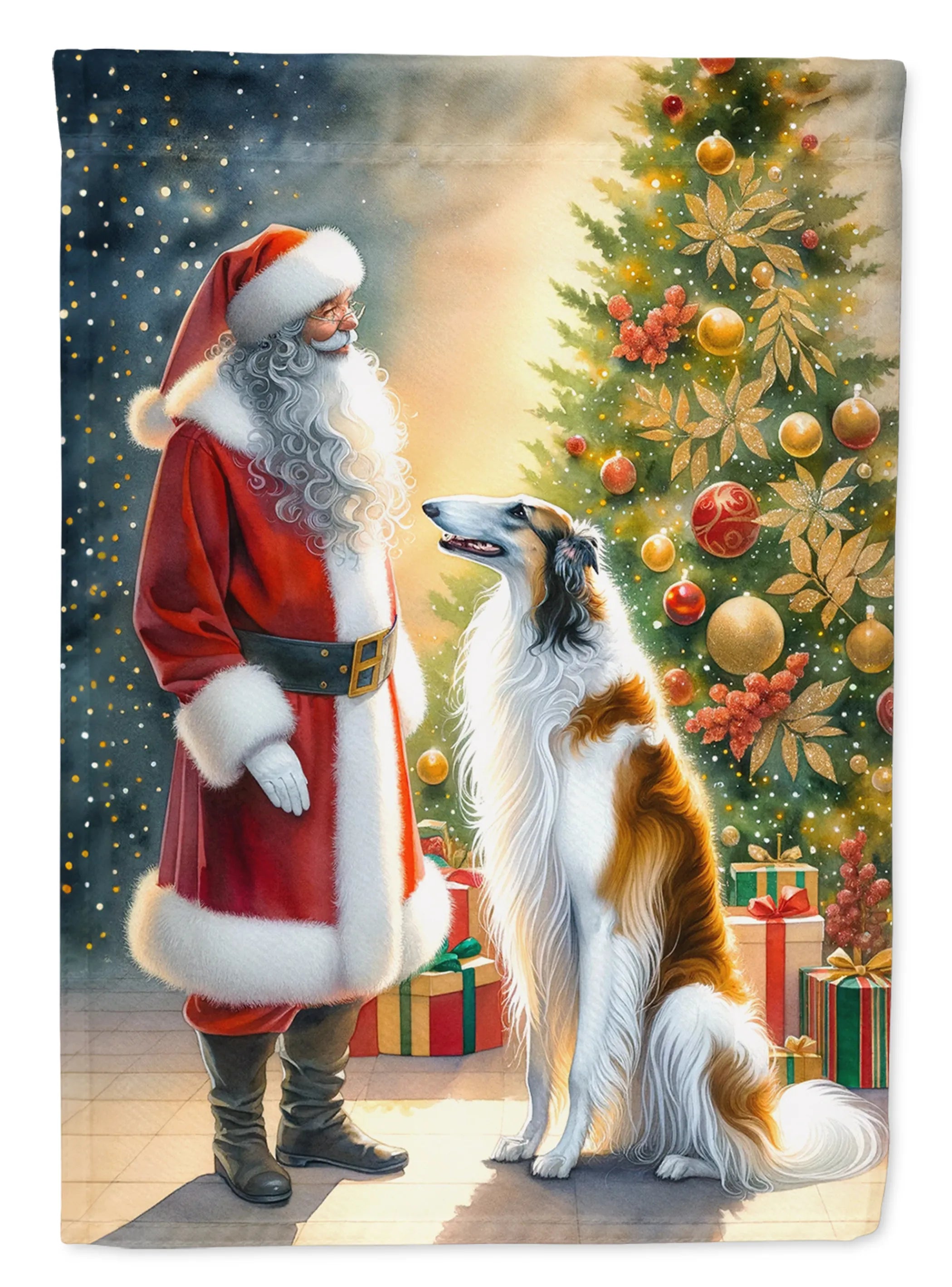 Moments with Santa Decorative Flag - Size: GARDEN SIZE | Pack Of: 1 | Collection name: Moments with santa