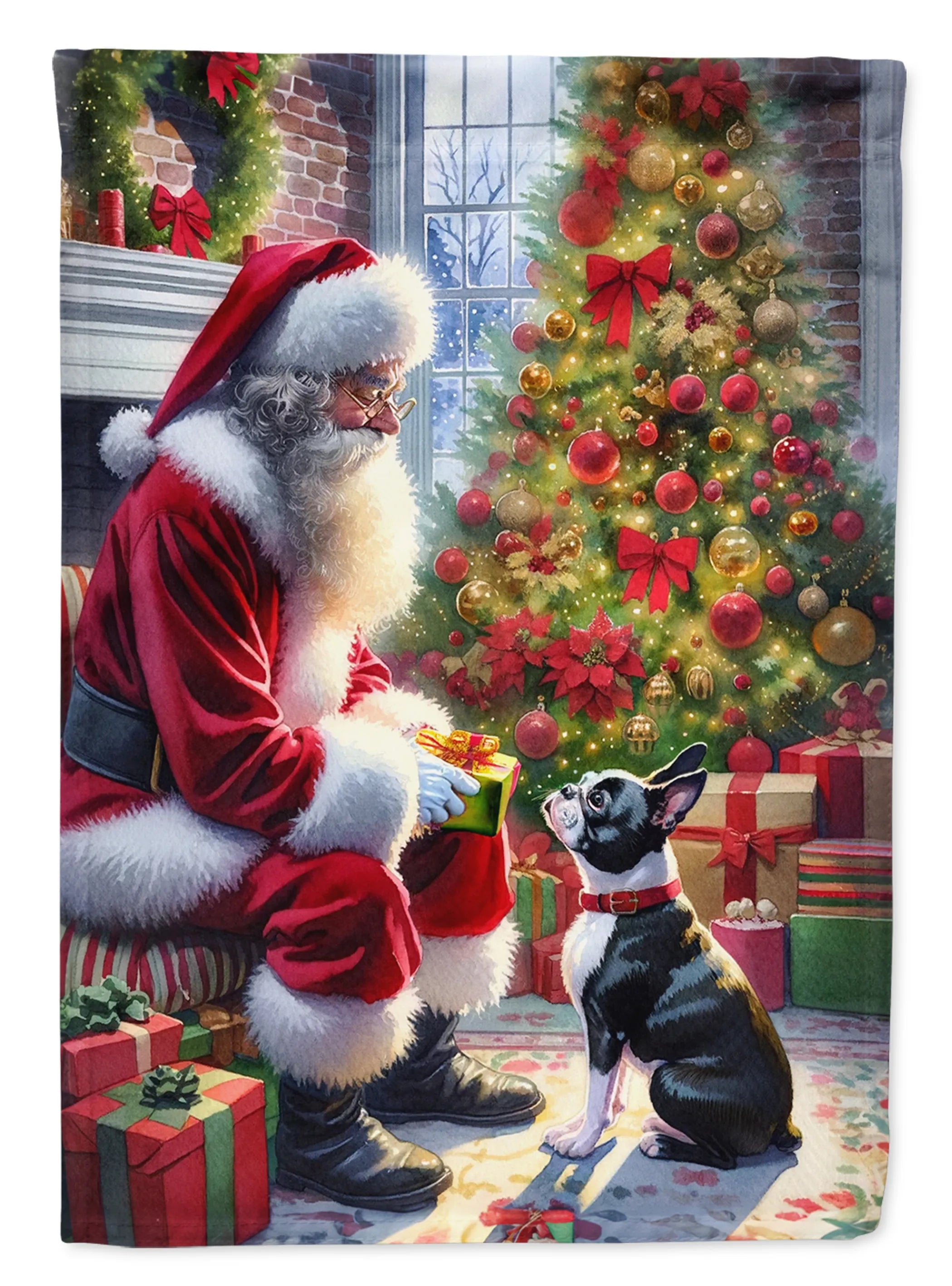 Moments with Santa Decorative Flag - Size: GARDEN SIZE | Pack Of: 1 | Collection name: Moments with santa