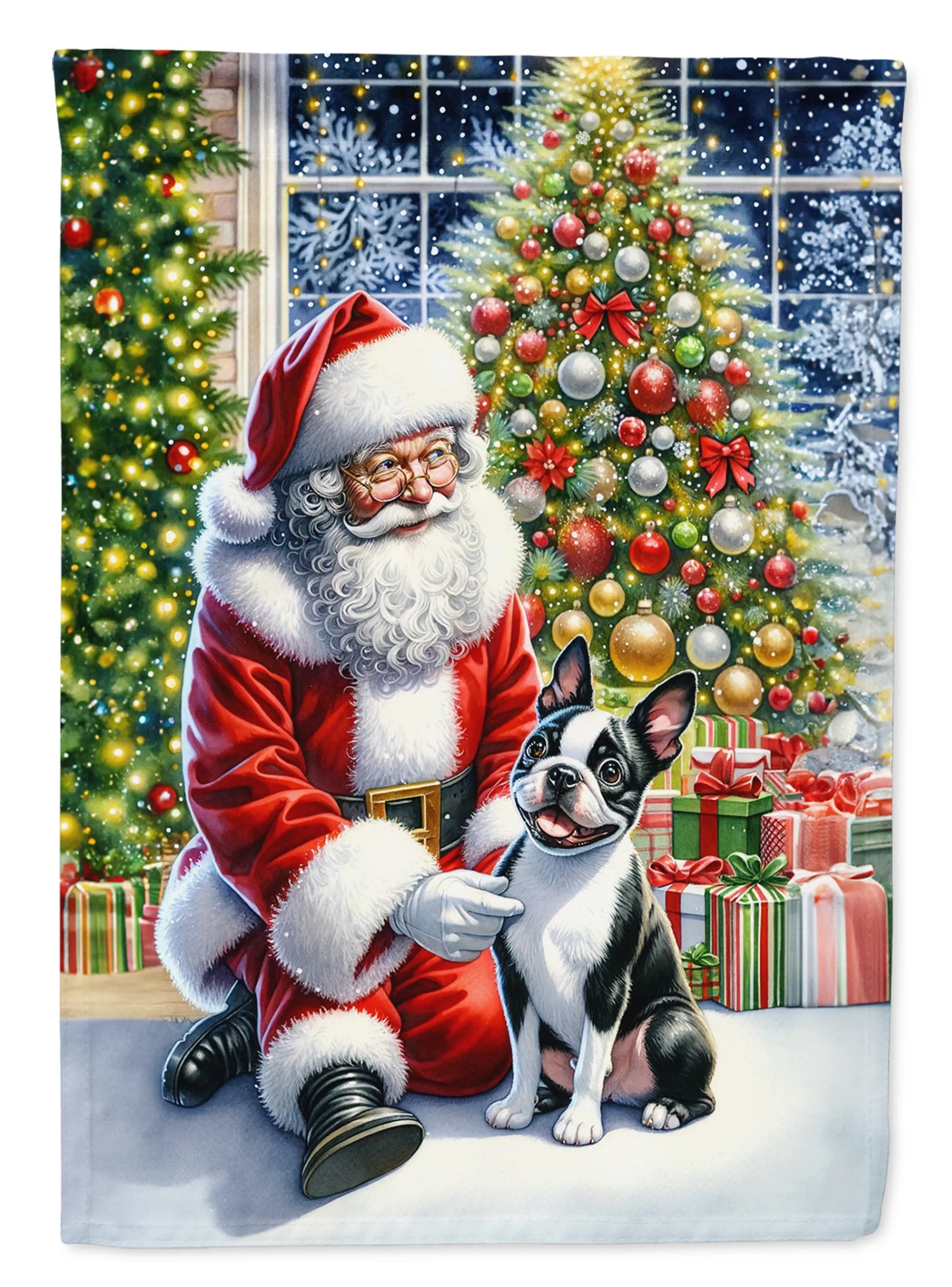 Moments with Santa Decorative Flag - Size: GARDEN SIZE | Pack Of: 1 | Collection name: Moments with santa