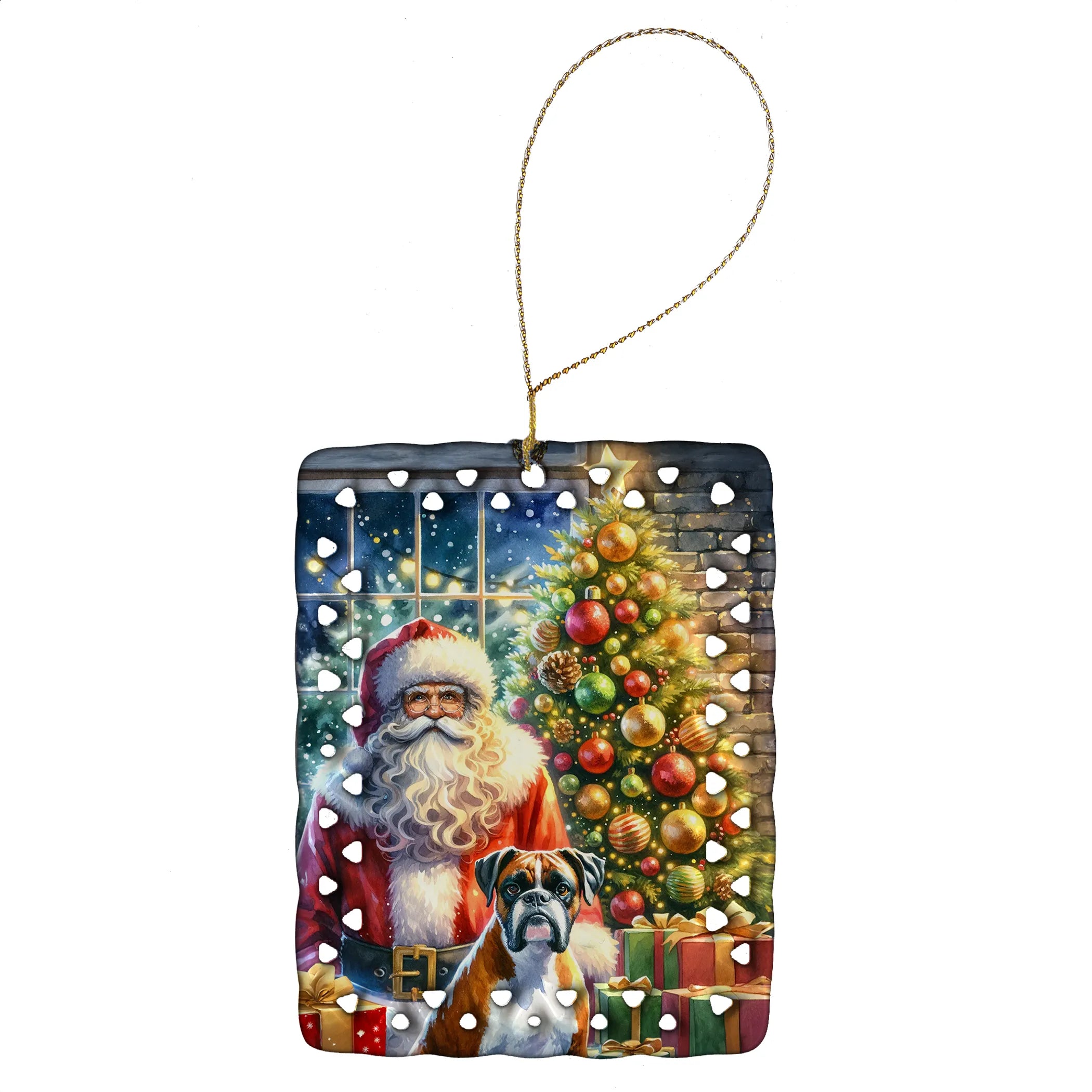 Moments with Santa Porcelain Ornament