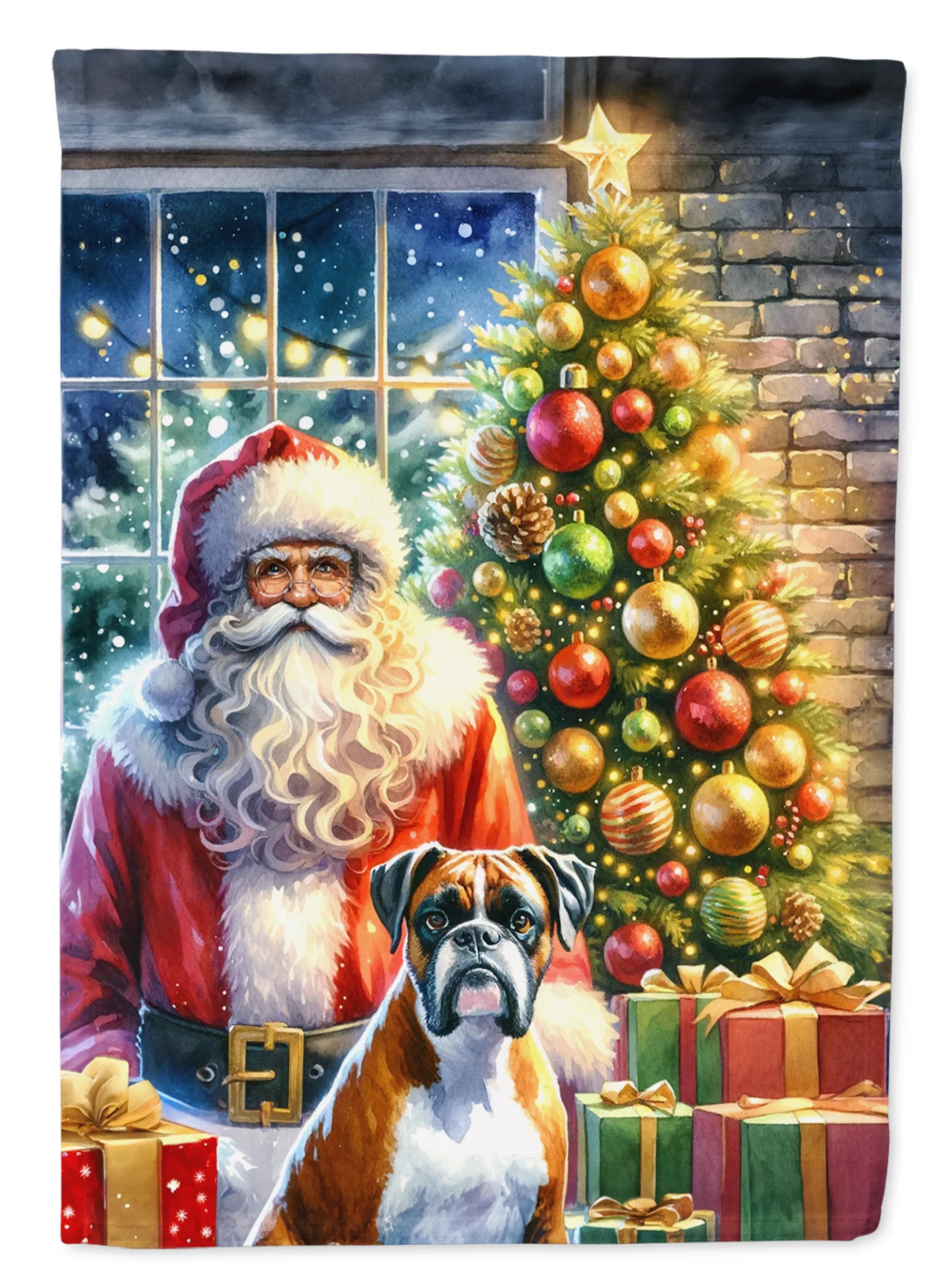 Moments with Santa Decorative Flag - Size: GARDEN SIZE | Pack Of: 1 | Collection name: Moments with santa