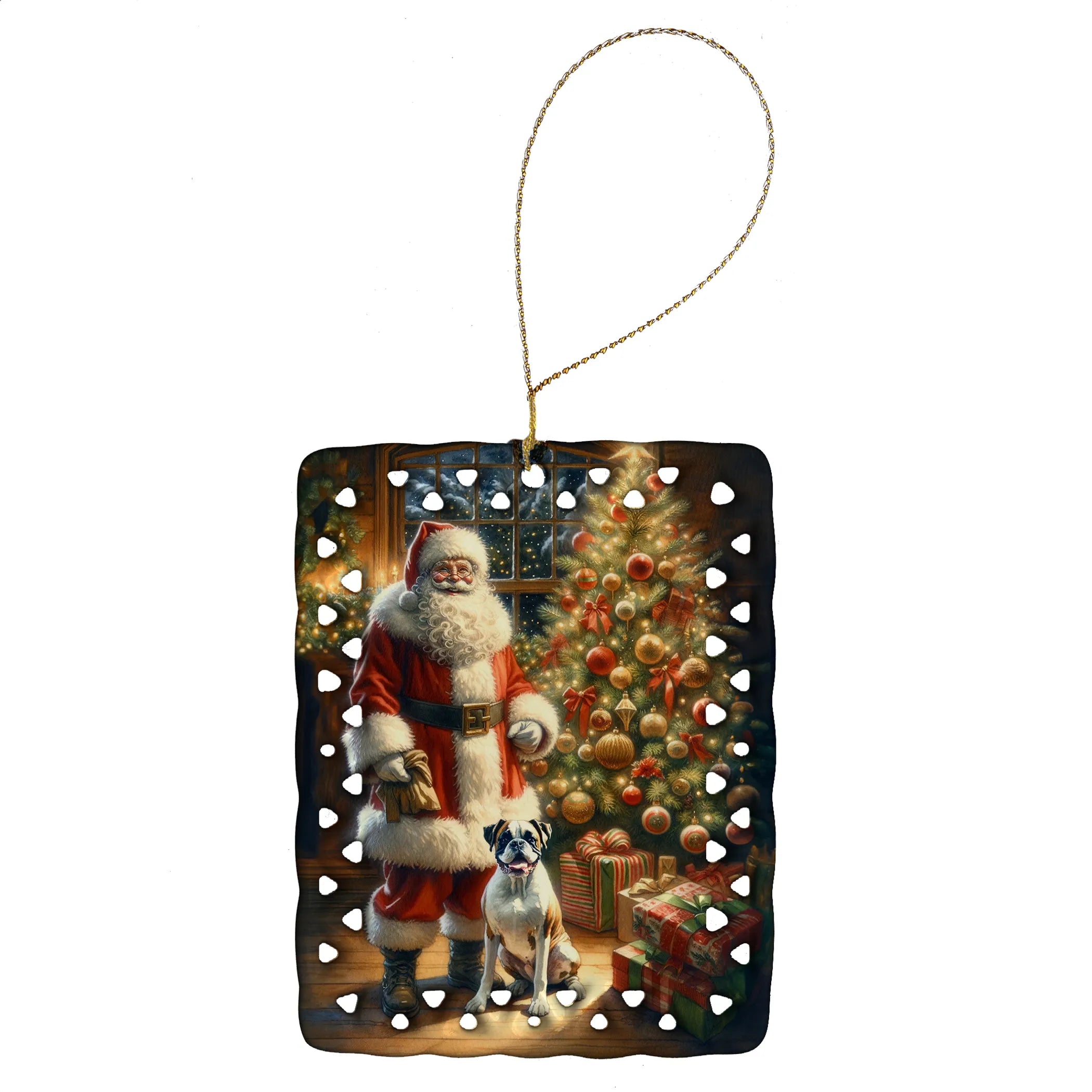 Moments with Santa Porcelain Ornament