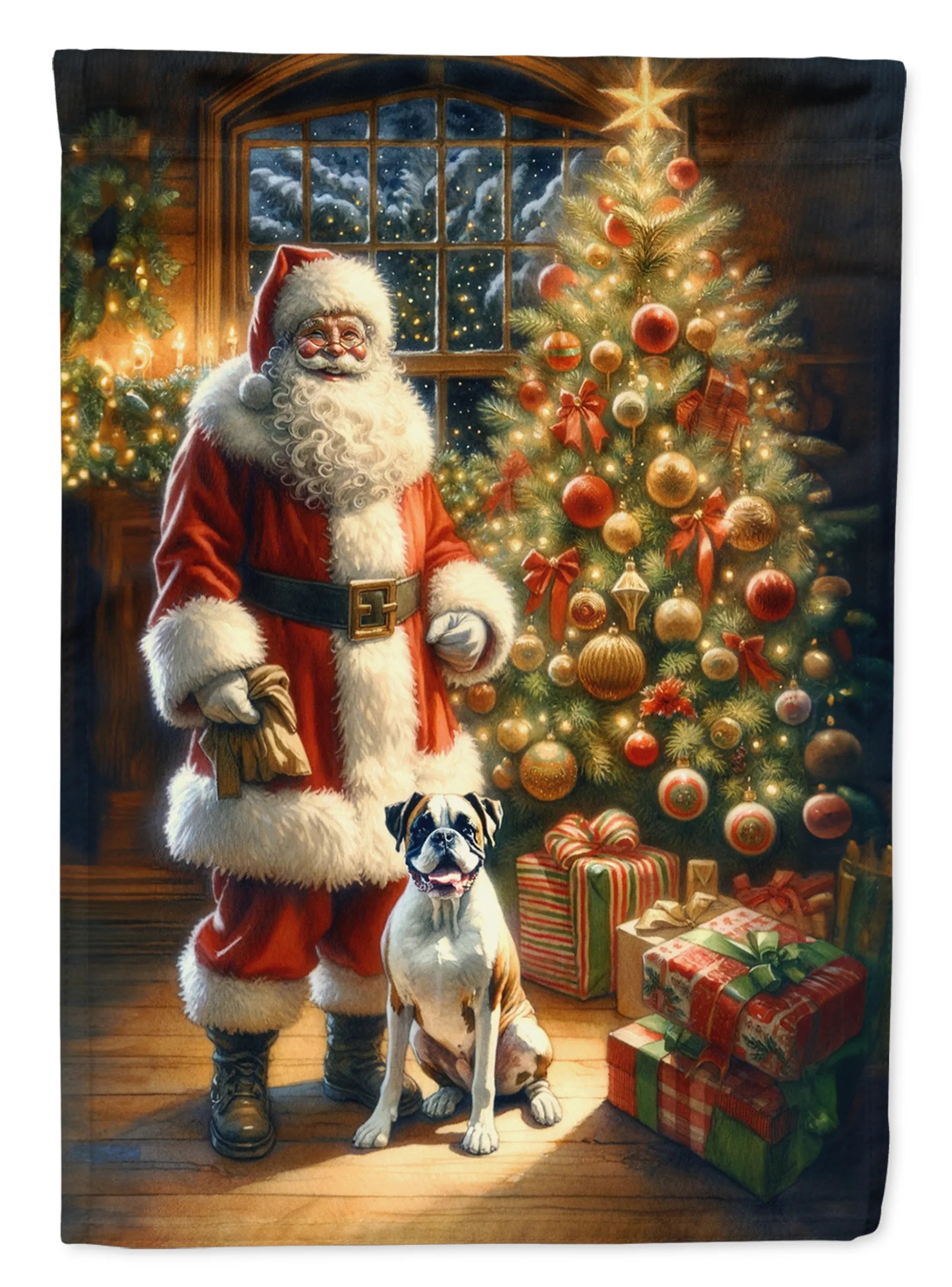 Moments with Santa Decorative Flag - Size: GARDEN SIZE | Pack Of: 1 | Collection name: Moments with santa