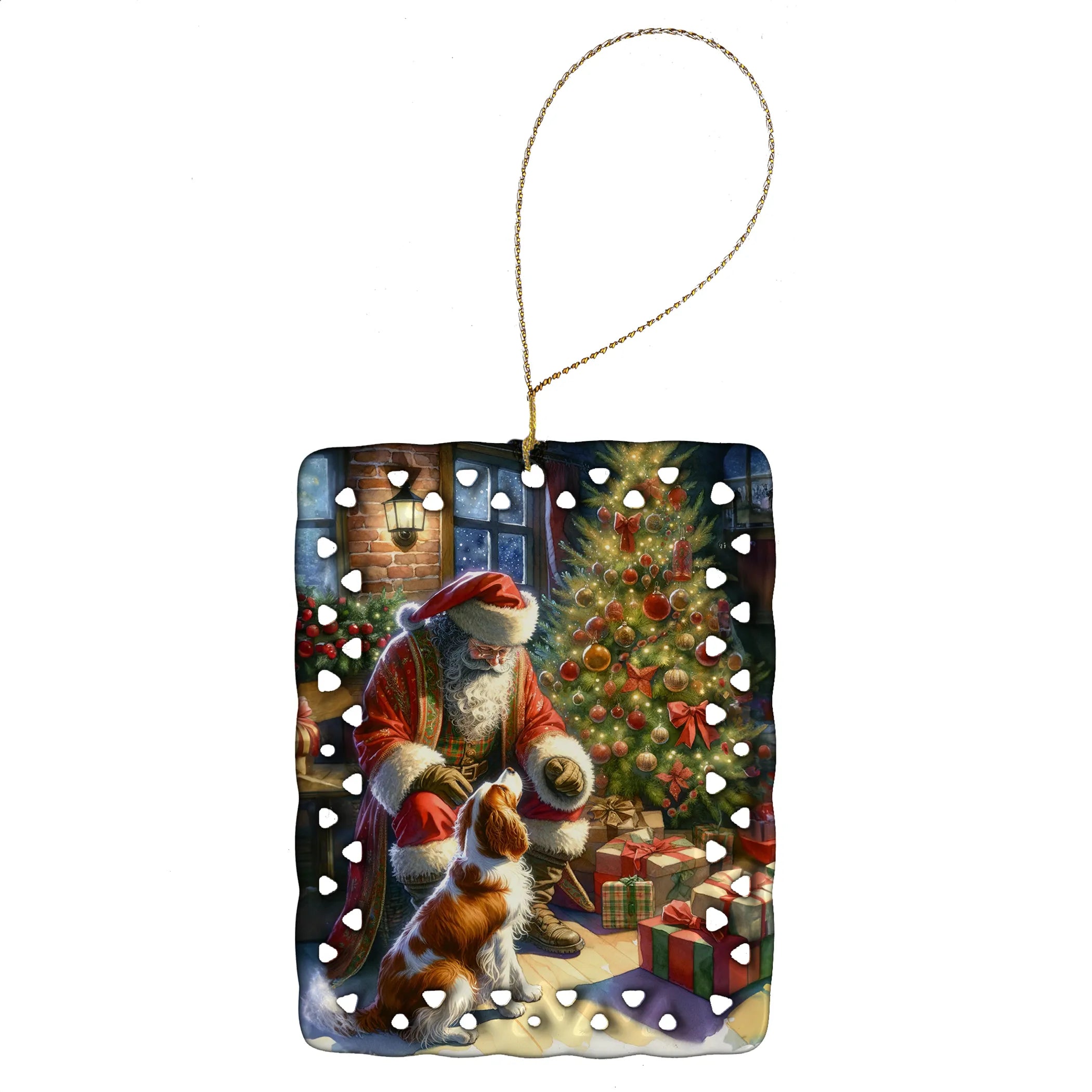 Moments with Santa Porcelain Ornament