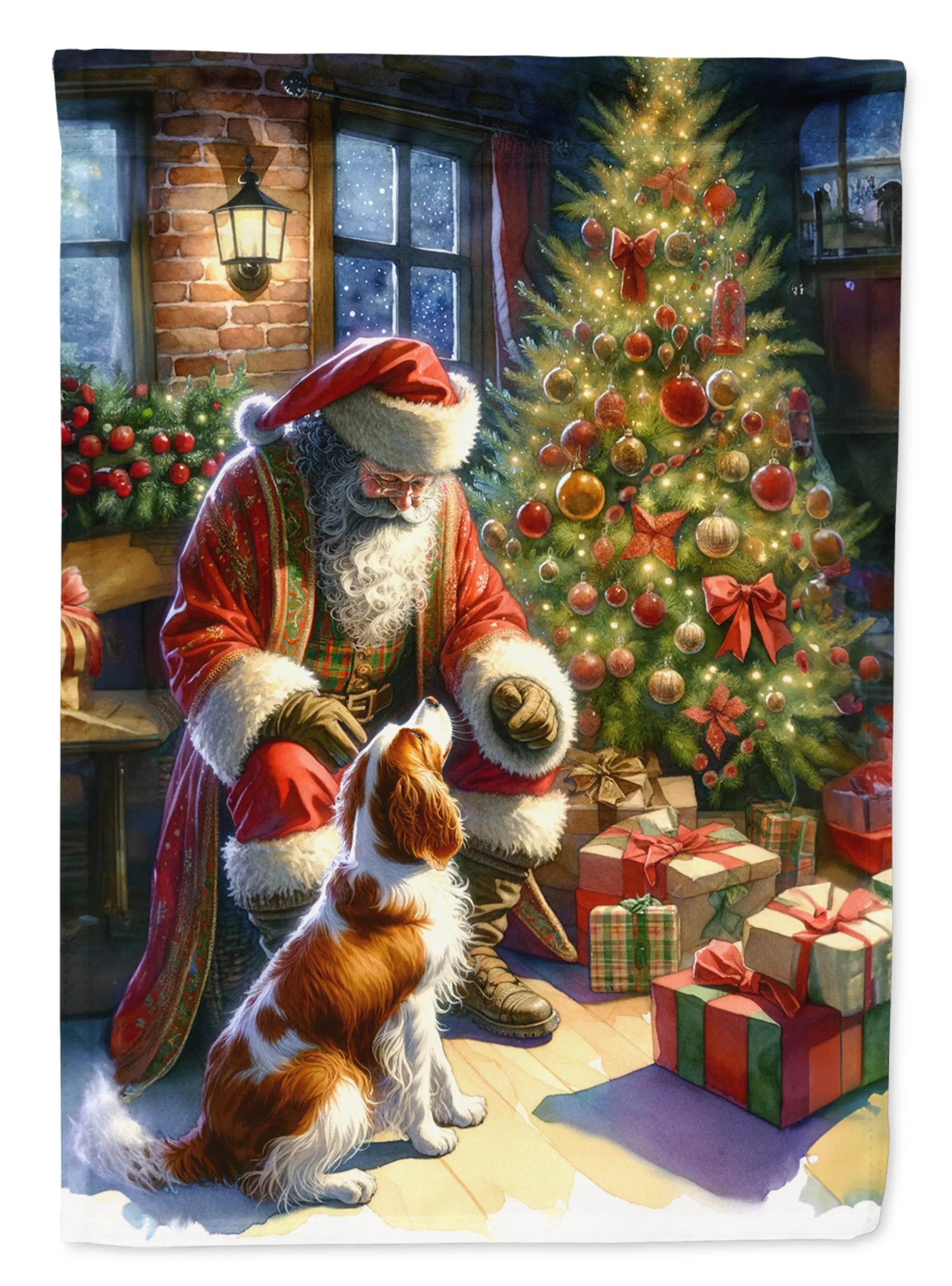 Moments with Santa Decorative Flag - Size: GARDEN SIZE | Pack Of: 1 | Collection name: Moments with santa