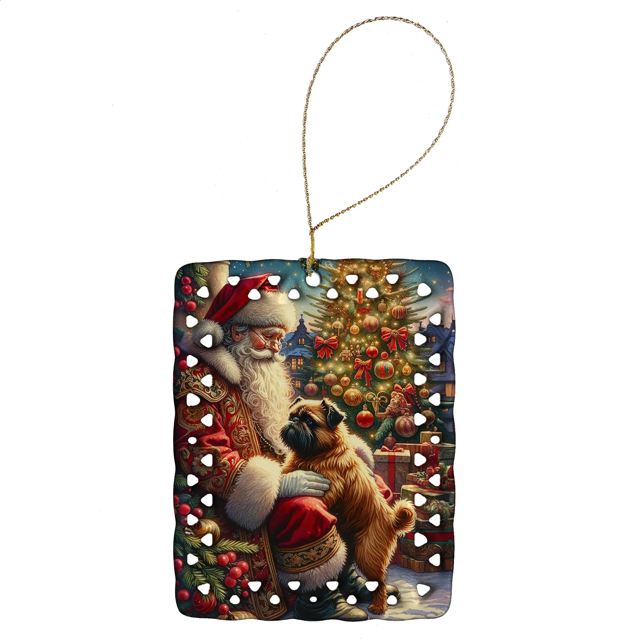 Moments with Santa Porcelain Ornament