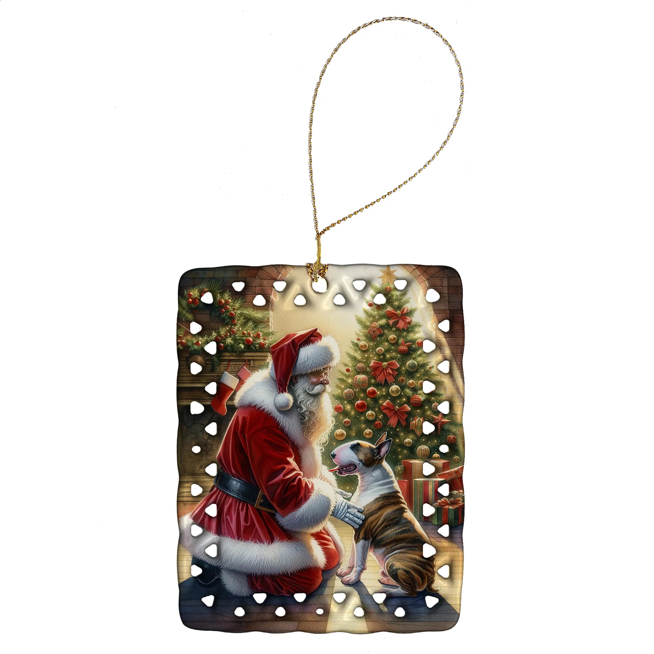 Moments with Santa Porcelain Ornament