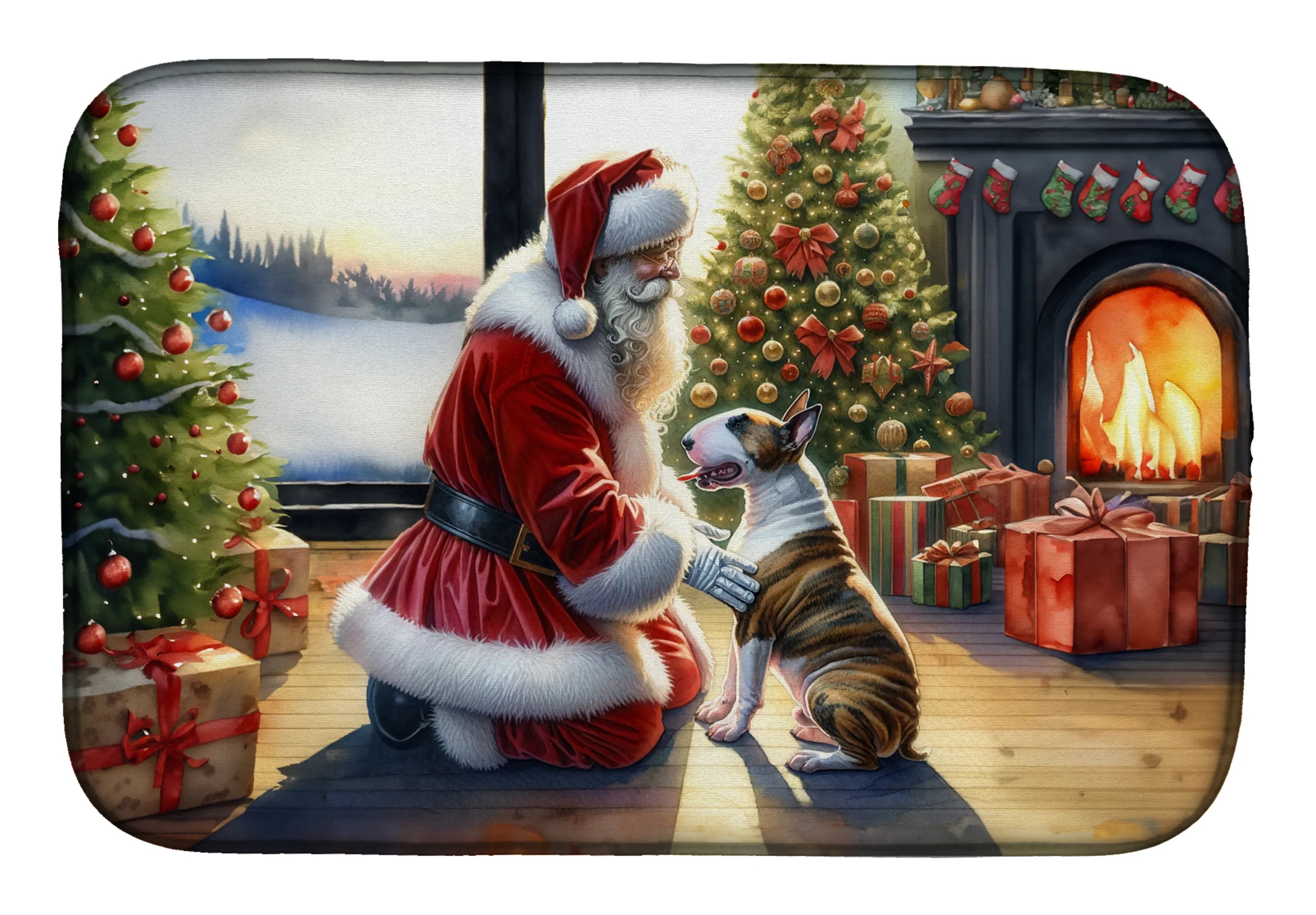 Moments with Santa Dish Drying Mat - Size: 14  X 21" | Pack Of: 1 | Collection name: Moments with santa