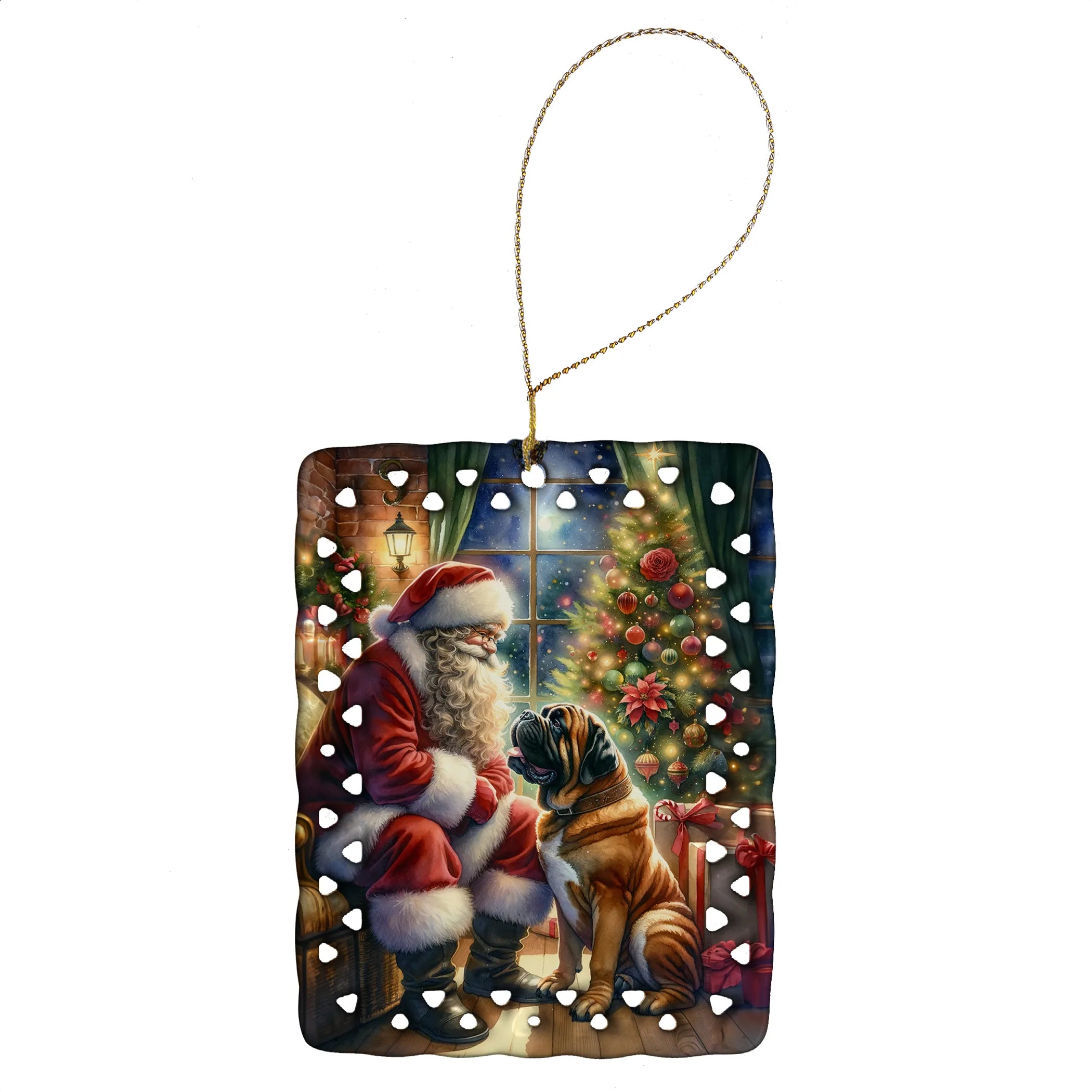 Moments with Santa Porcelain Ornament