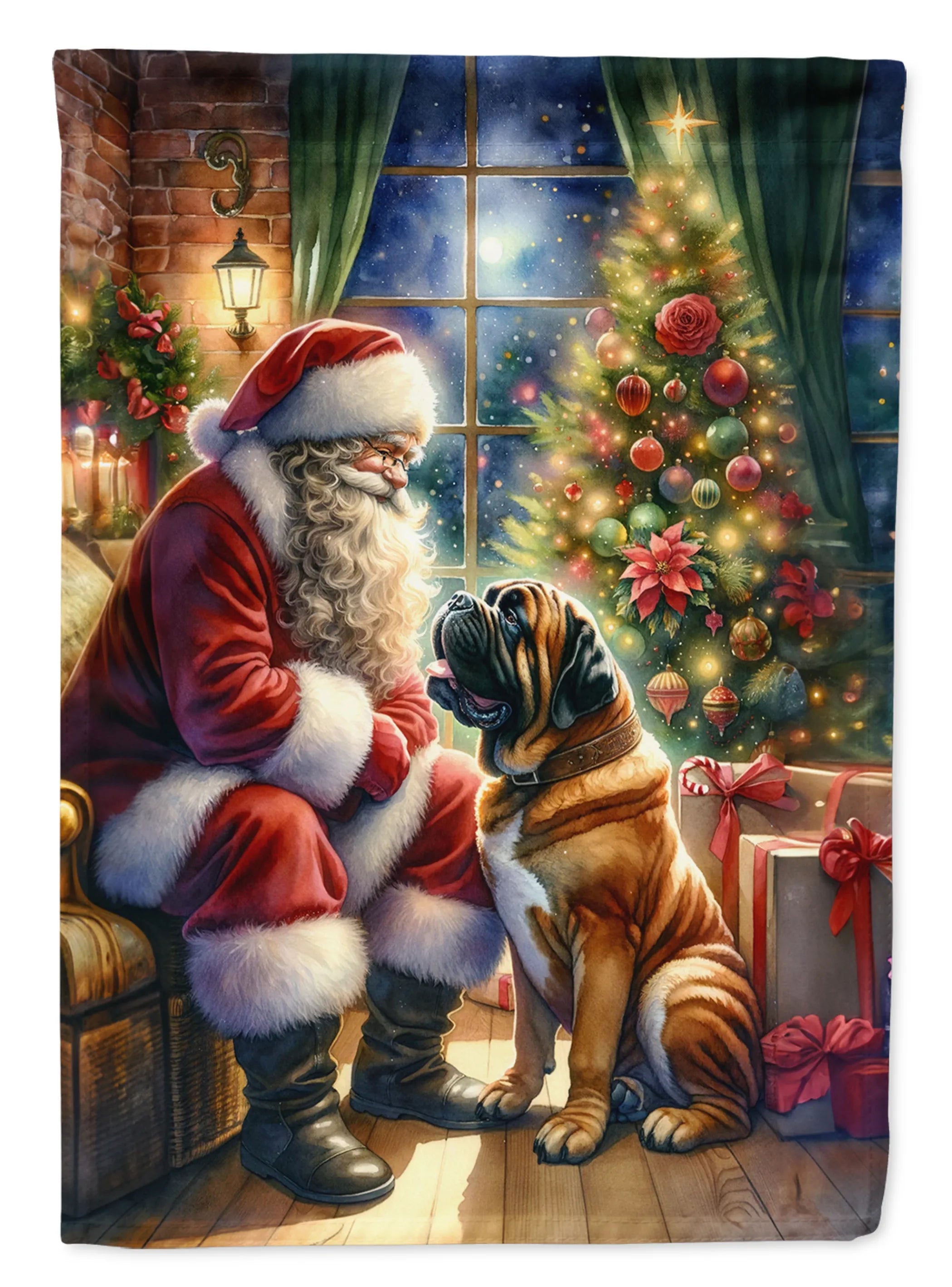 Moments with Santa Decorative Flag - Size: GARDEN SIZE | Pack Of: 1 | Collection name: Moments with santa