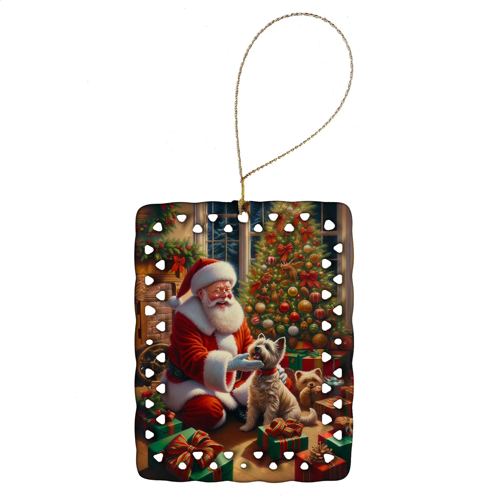 Moments with Santa Porcelain Ornament
