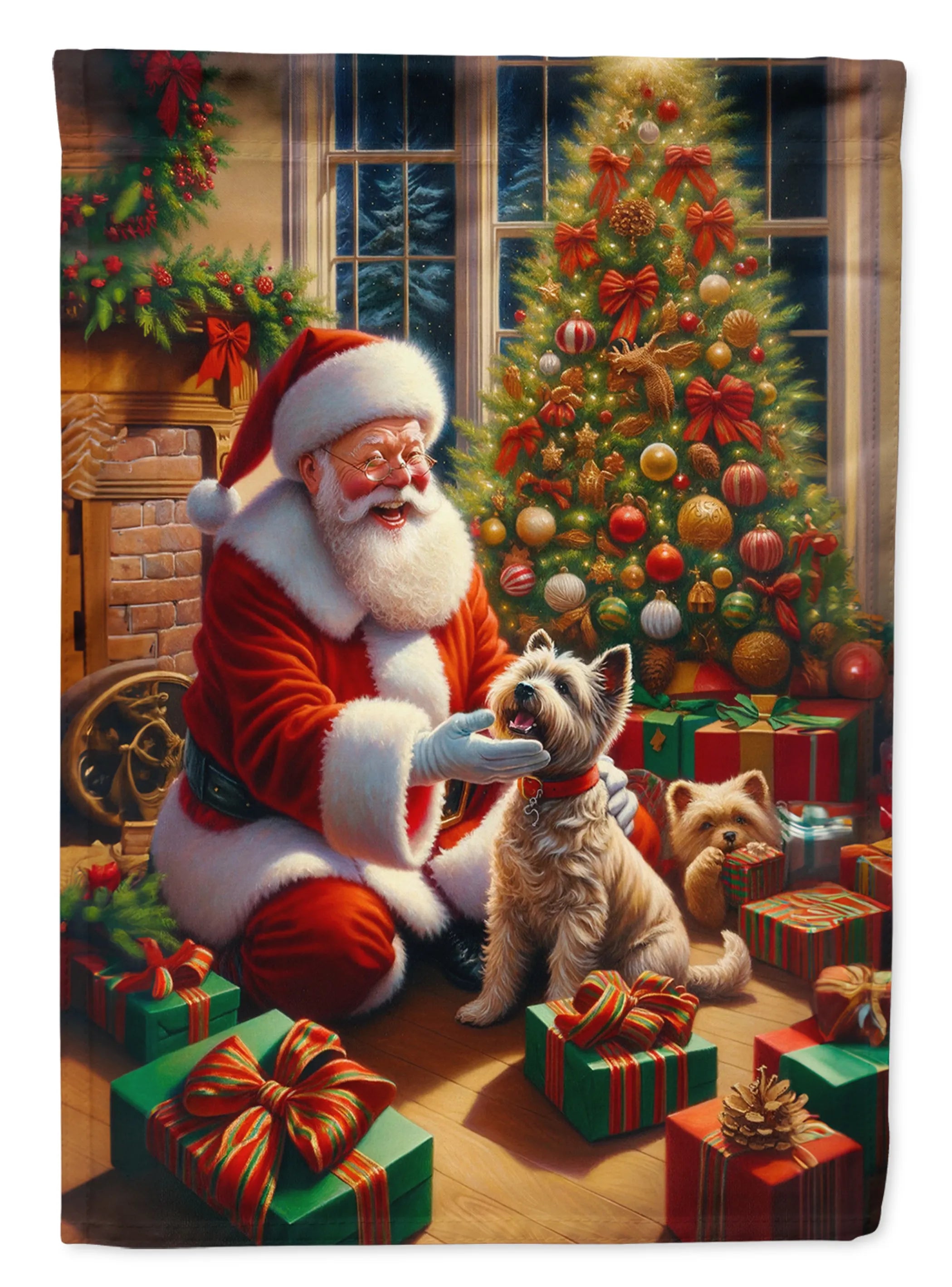 Moments with Santa Decorative Flag - Size: GARDEN SIZE | Pack Of: 1 | Collection name: Moments with santa
