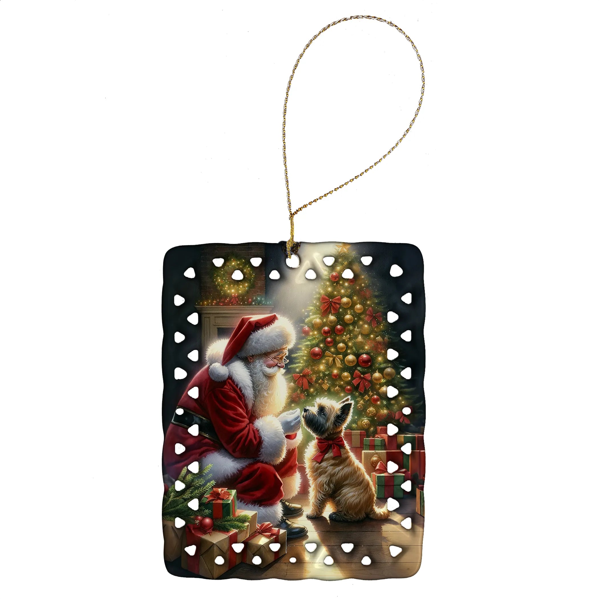 Moments with Santa Porcelain Ornament