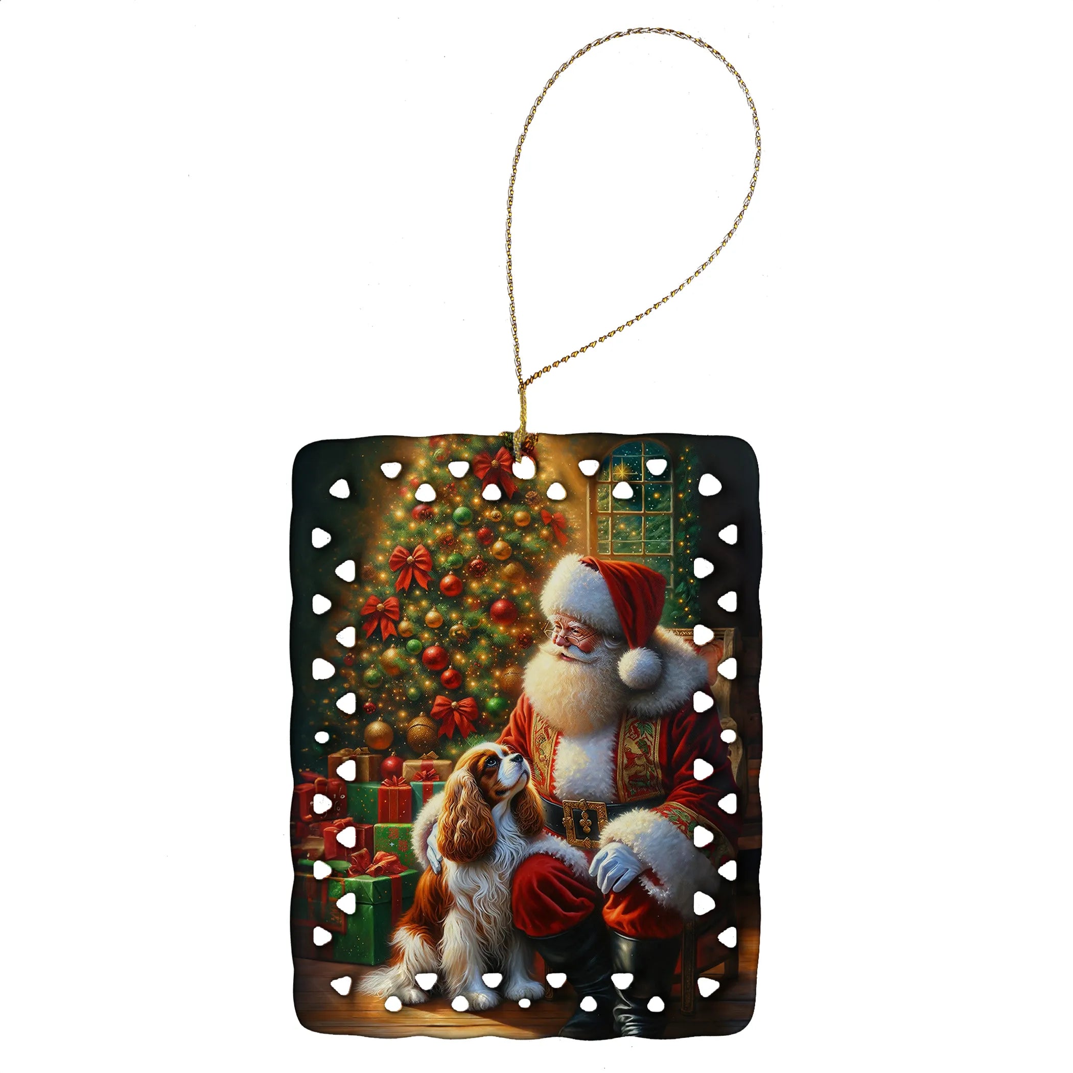 Moments with Santa Porcelain Ornament