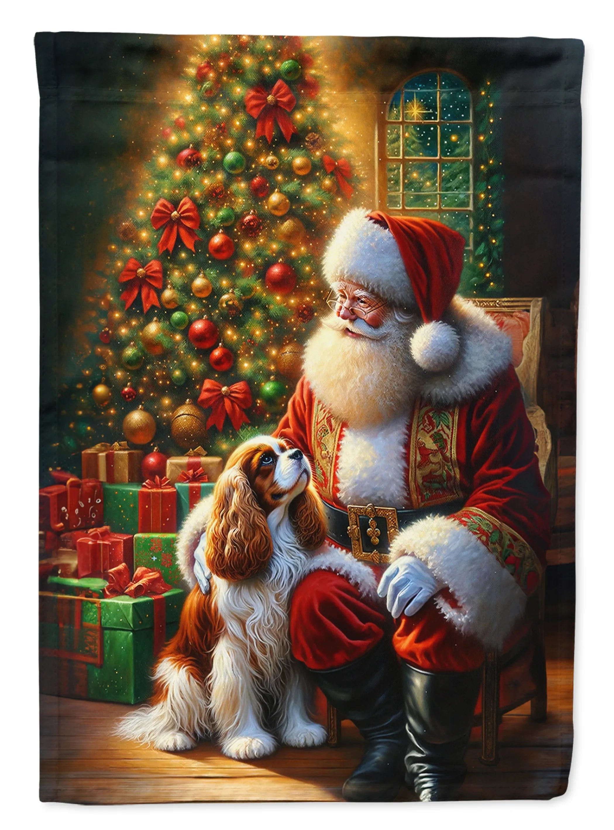 Moments with Santa Decorative Flag - Size: GARDEN SIZE | Pack Of: 1 | Collection name: Moments with santa
