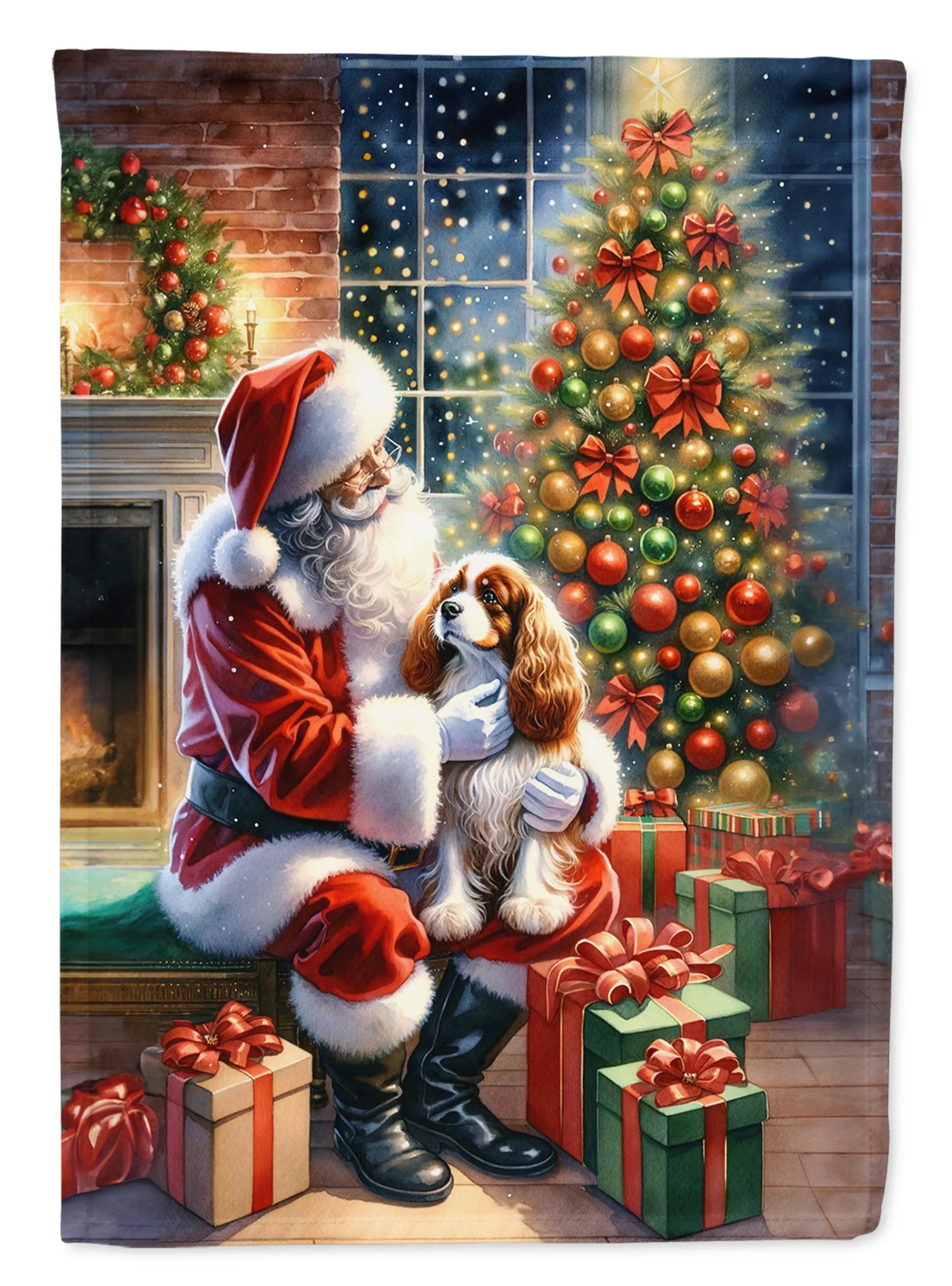 Moments with Santa Decorative Flag - Size: GARDEN SIZE | Pack Of: 1 | Collection name: Moments with santa