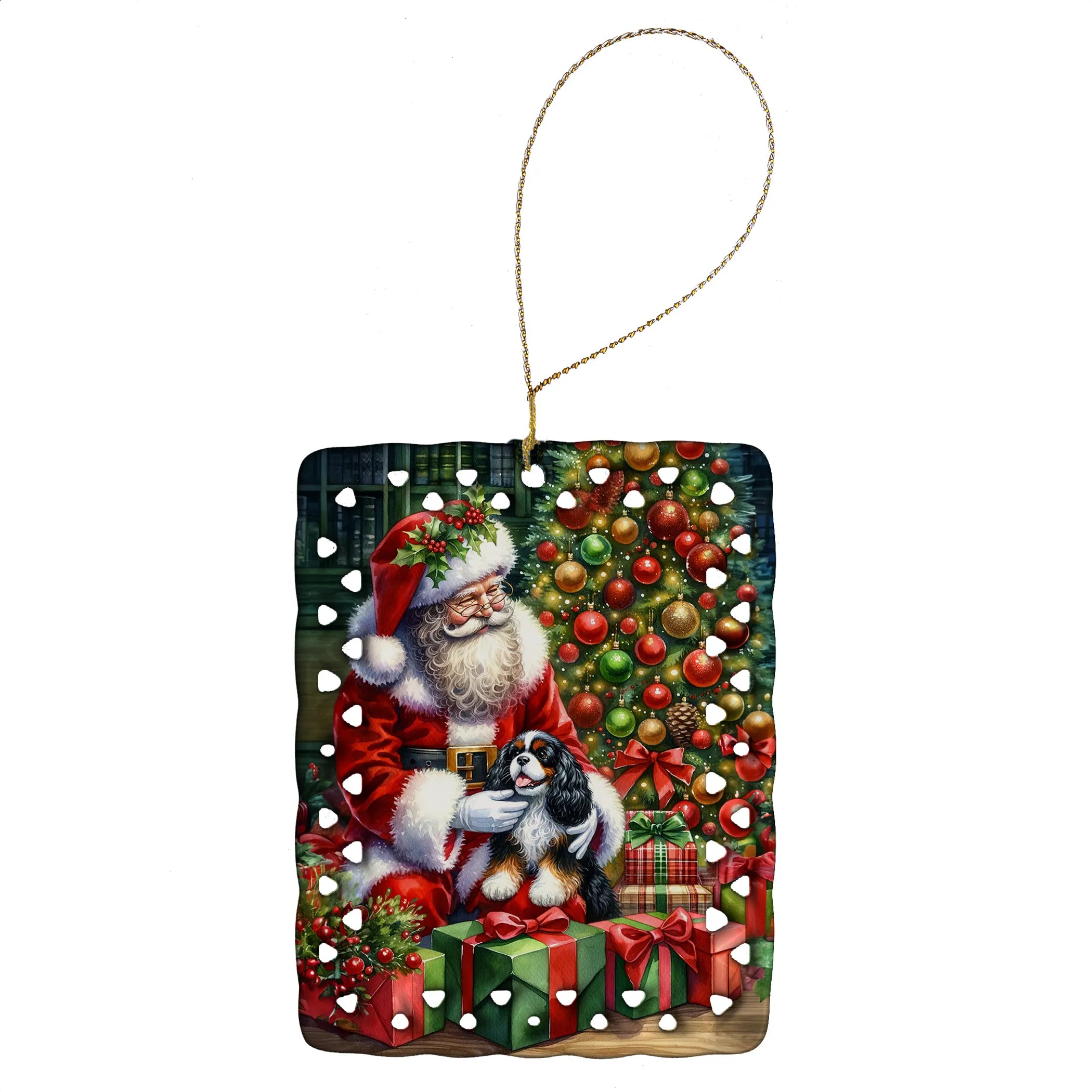 Moments with Santa Porcelain Ornament