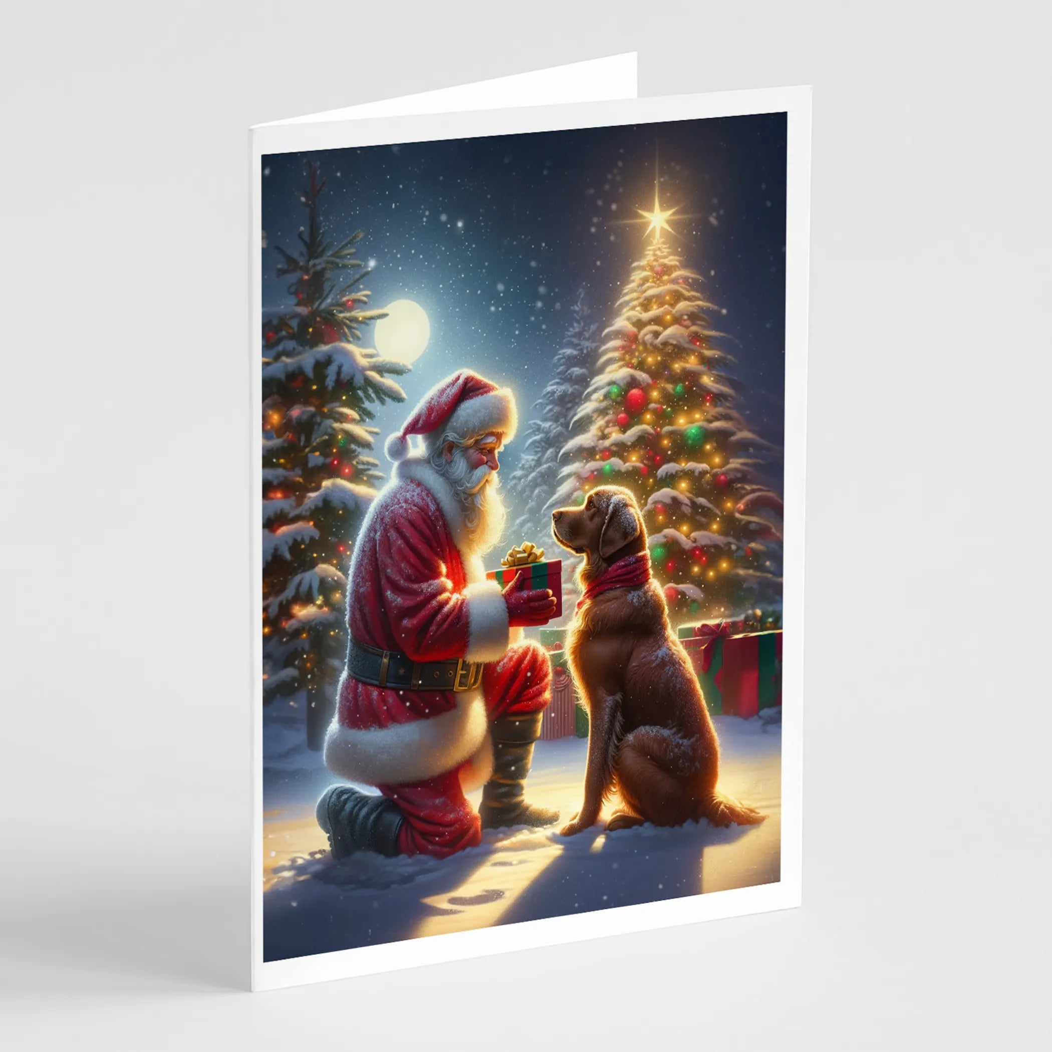 Moments with Santa Greeting Cards  - Size: 5X7 | Pack Of: 8 | Collection name: Moments with santa