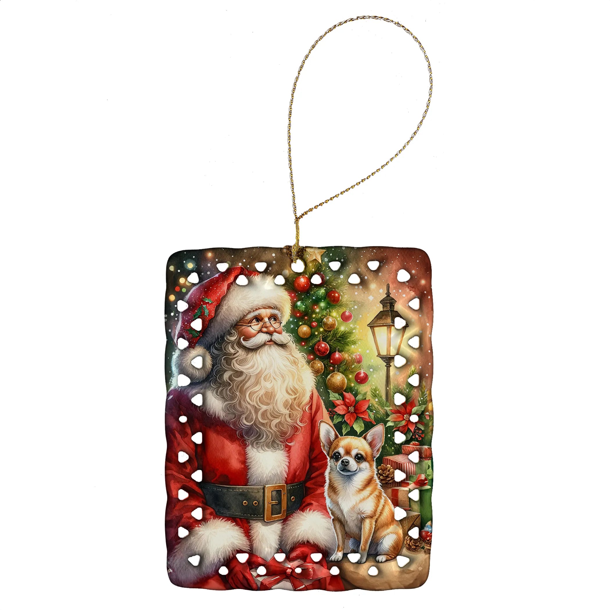 Moments with Santa Porcelain Ornament