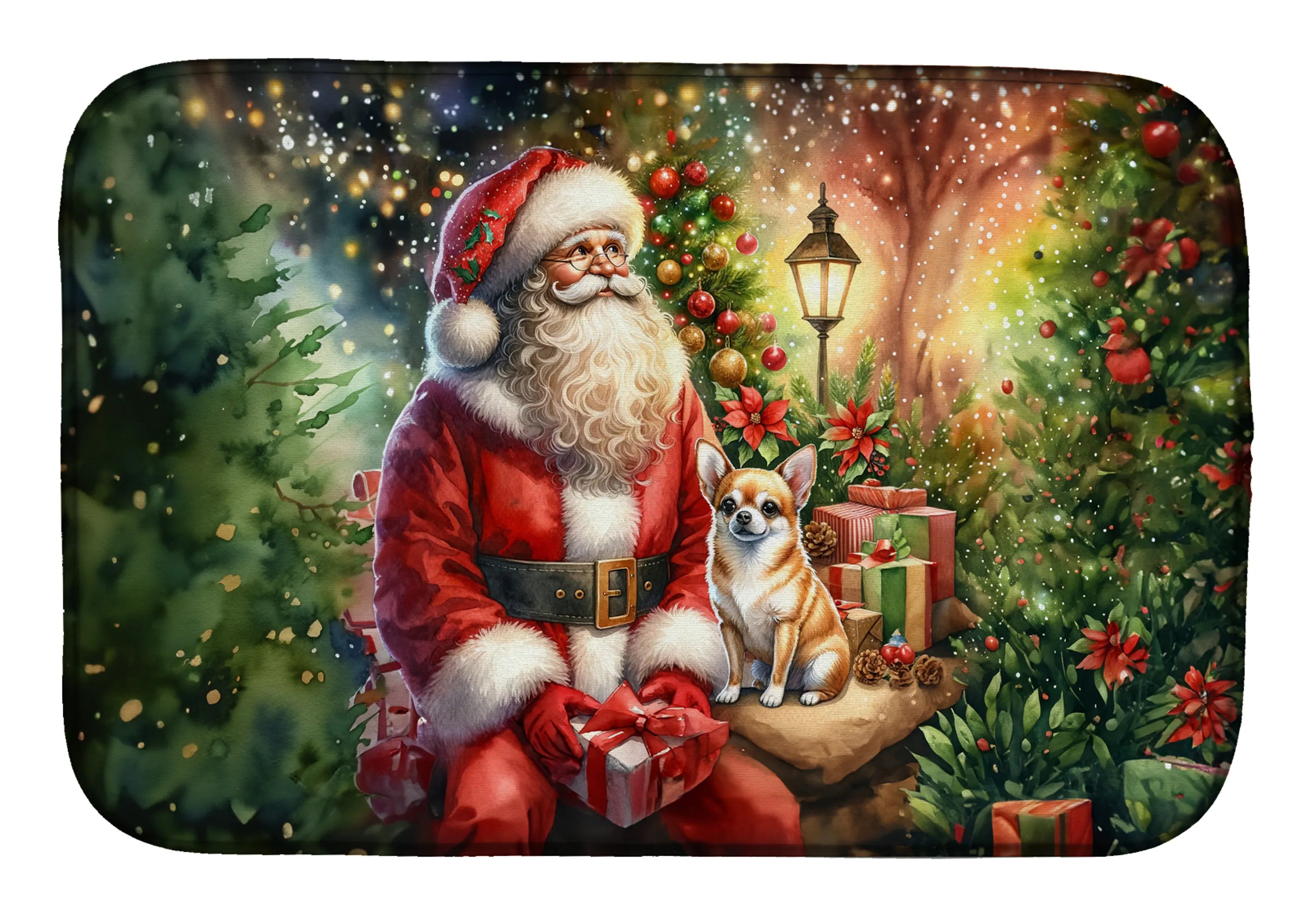 Moments with Santa Dish Drying Mat - Size: 14  X 21" | Pack Of: 1 | Collection name: Moments with santa